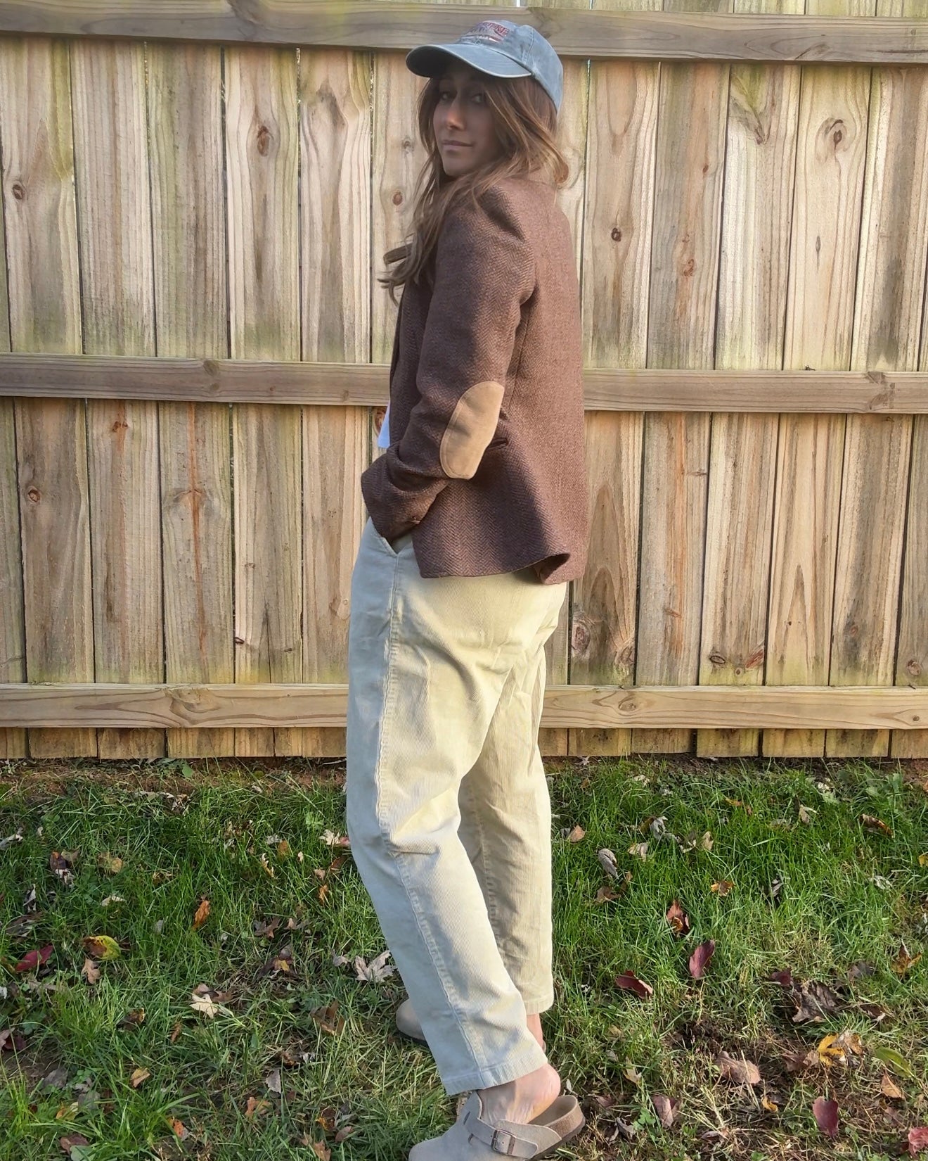 Vintage Wool Silk Tweed Blazer Brown Herringbone Jacket Made in Japan