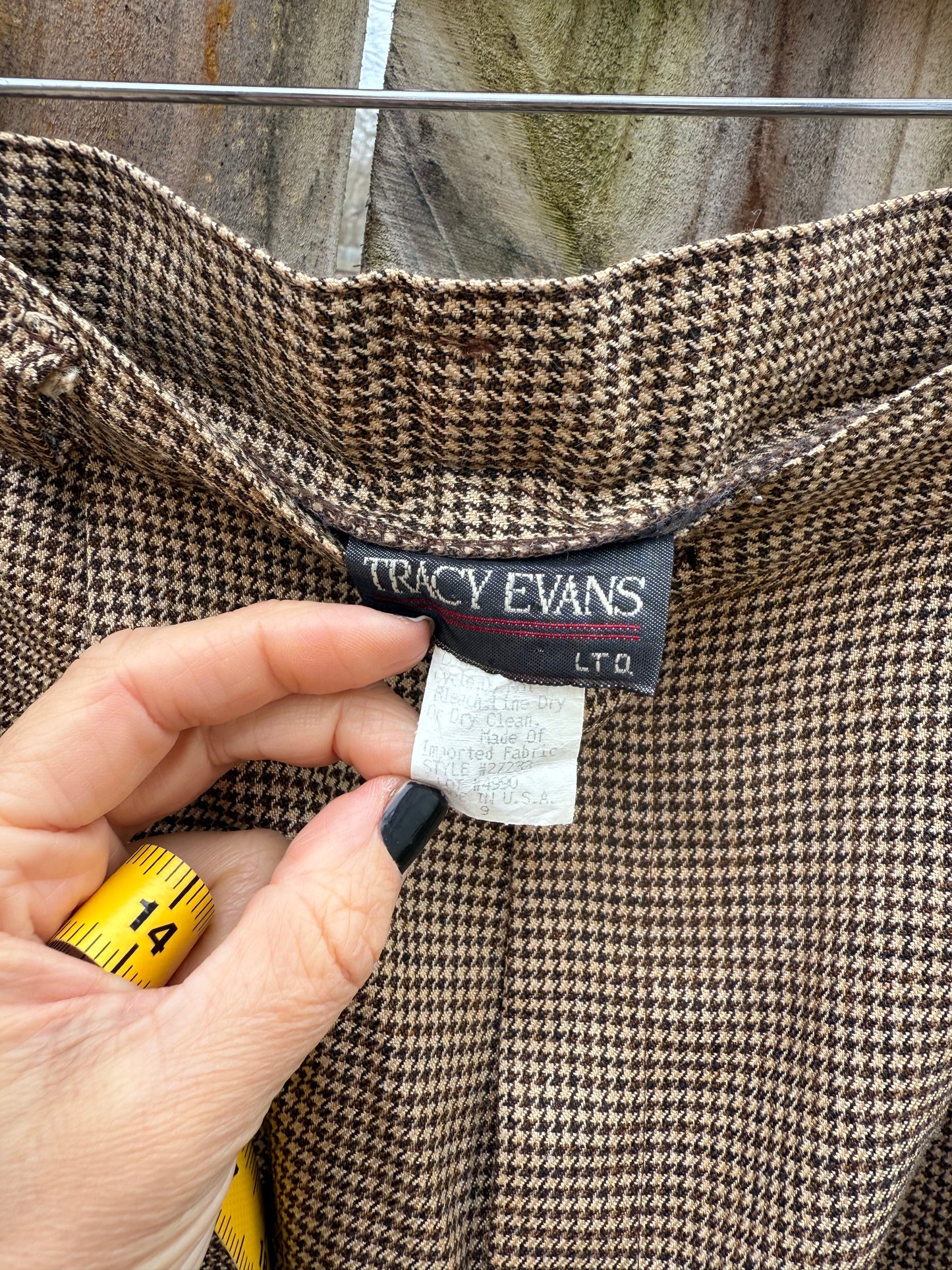 Vintage Tracy Evans Houndstooth Trouser