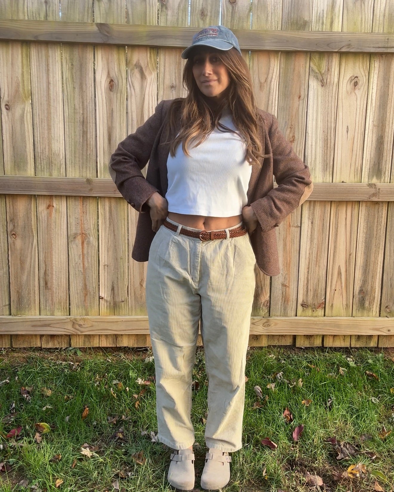 Vintage Wool Silk Tweed Blazer Brown Herringbone Jacket Made in Japan