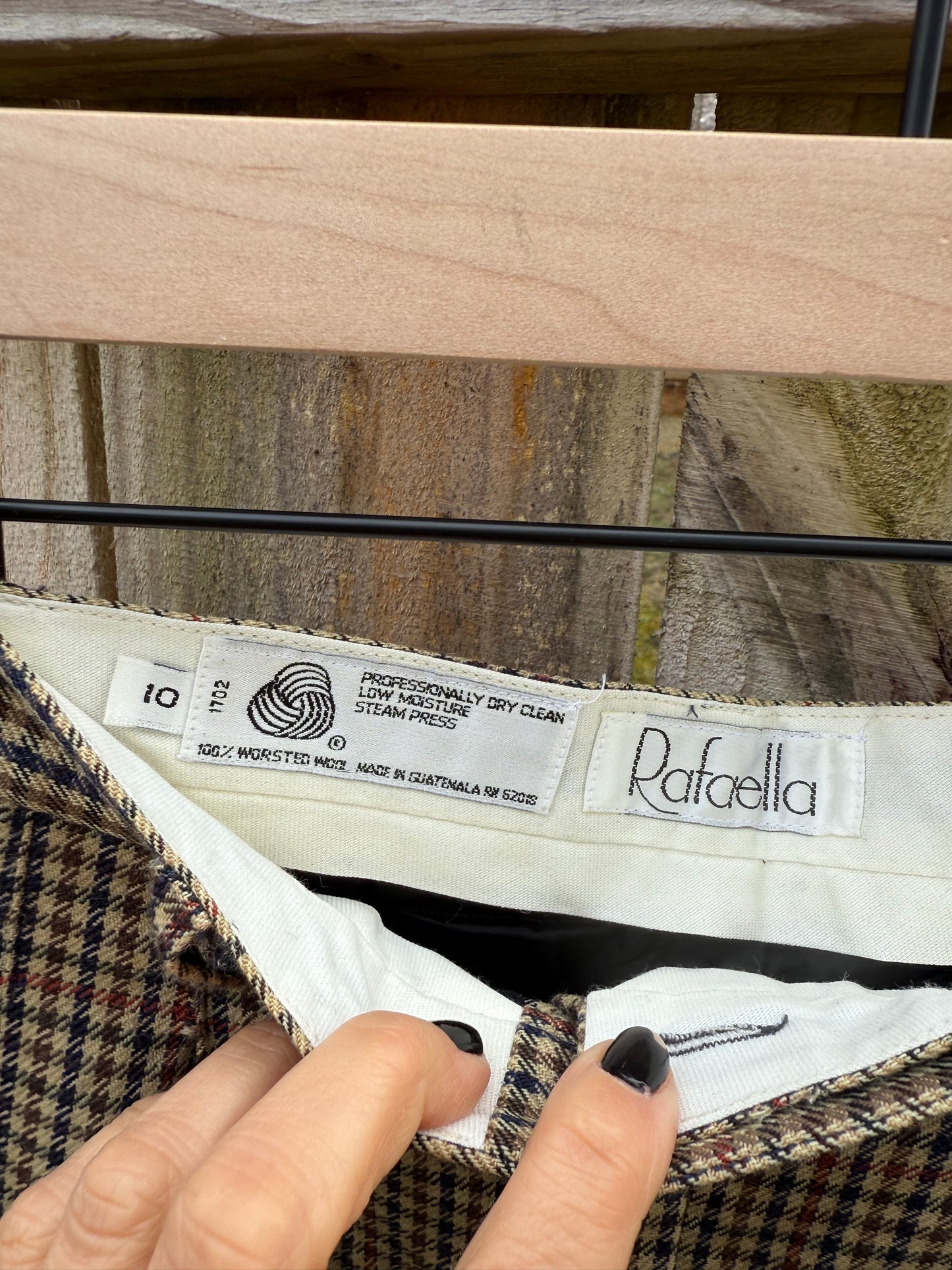 Vintage Rafaella Wool Check Trousers