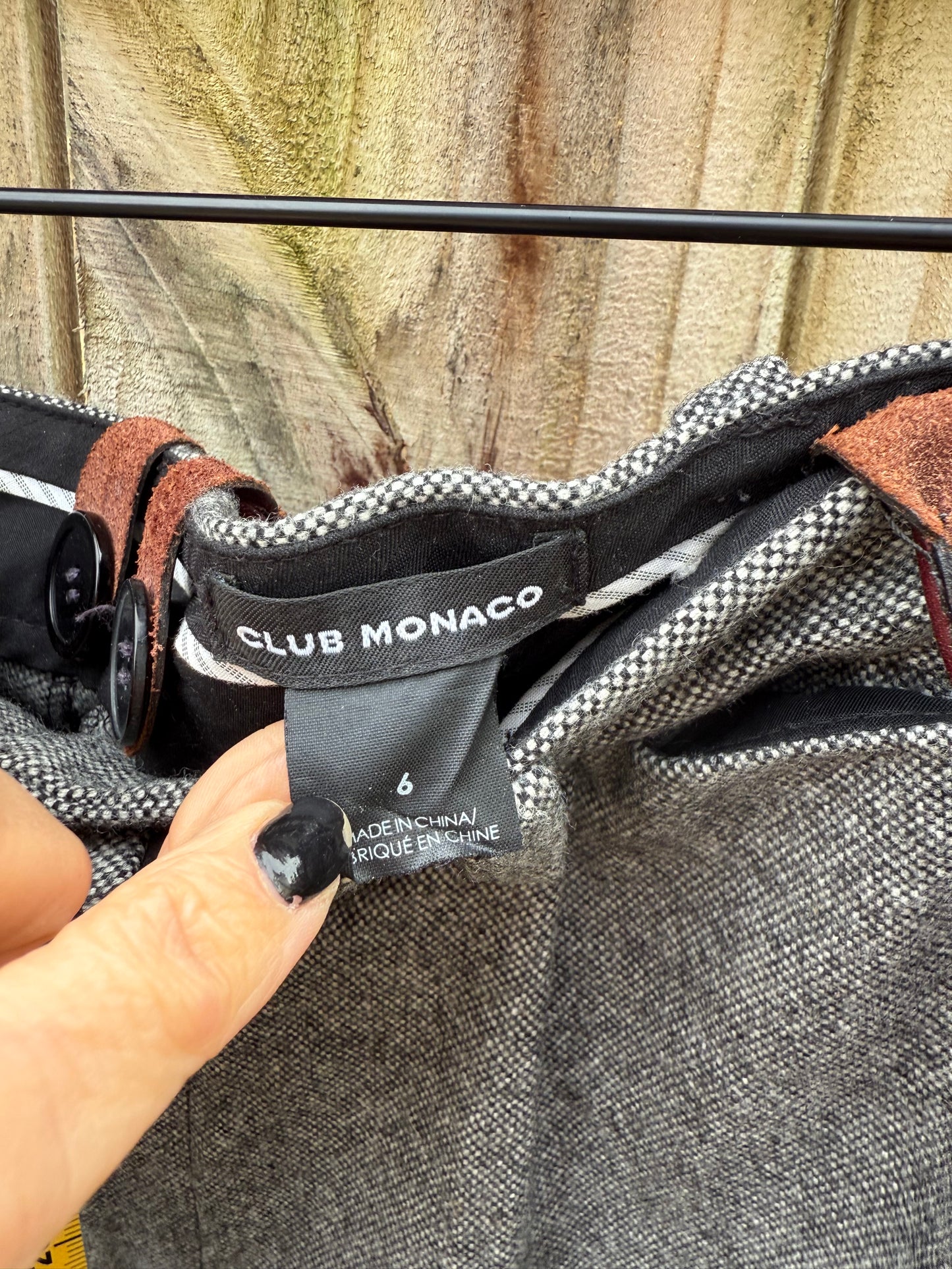Club Monaco Wool Trousers with Suspenders