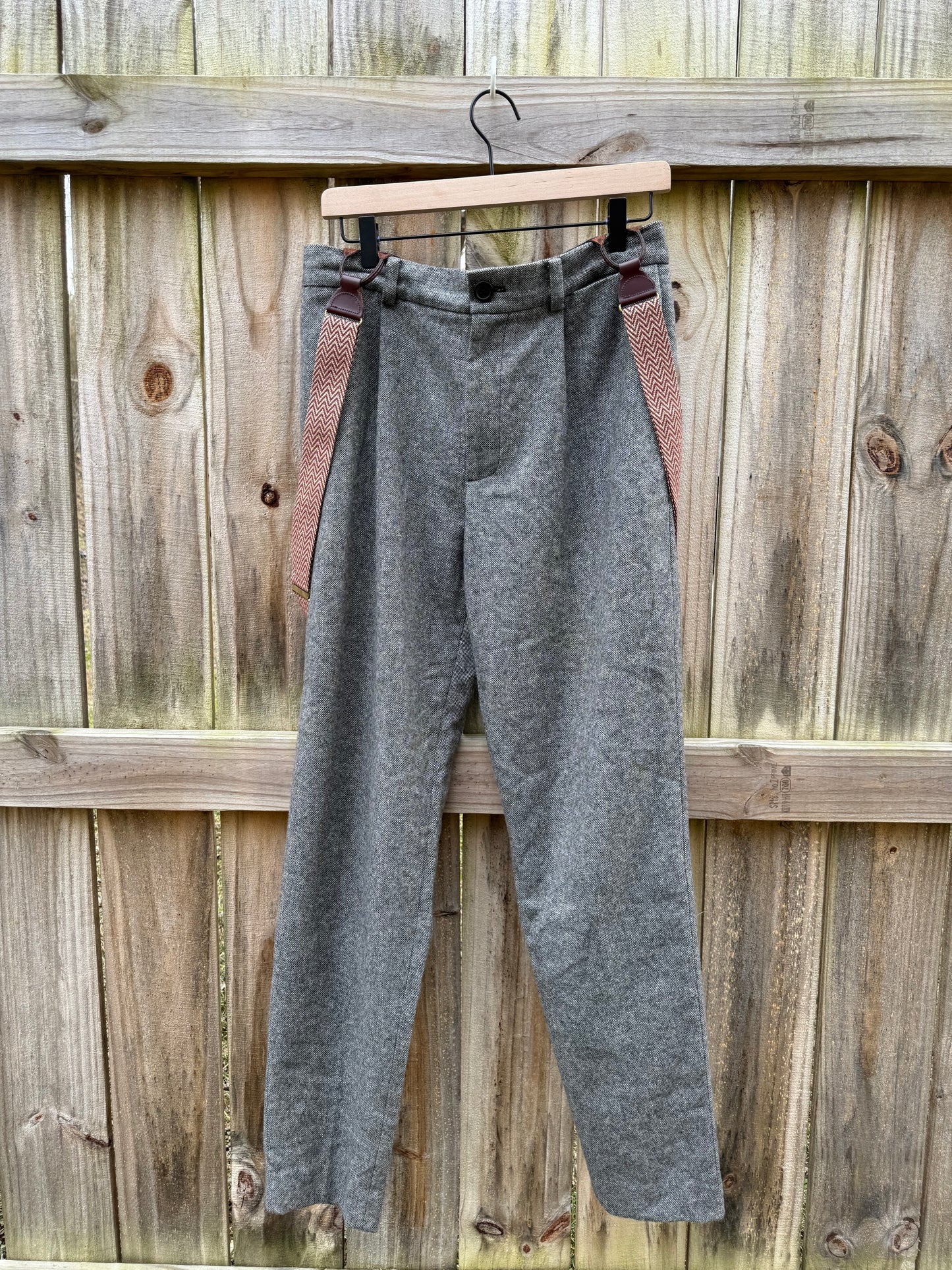 Club Monaco Wool Trousers with Suspenders