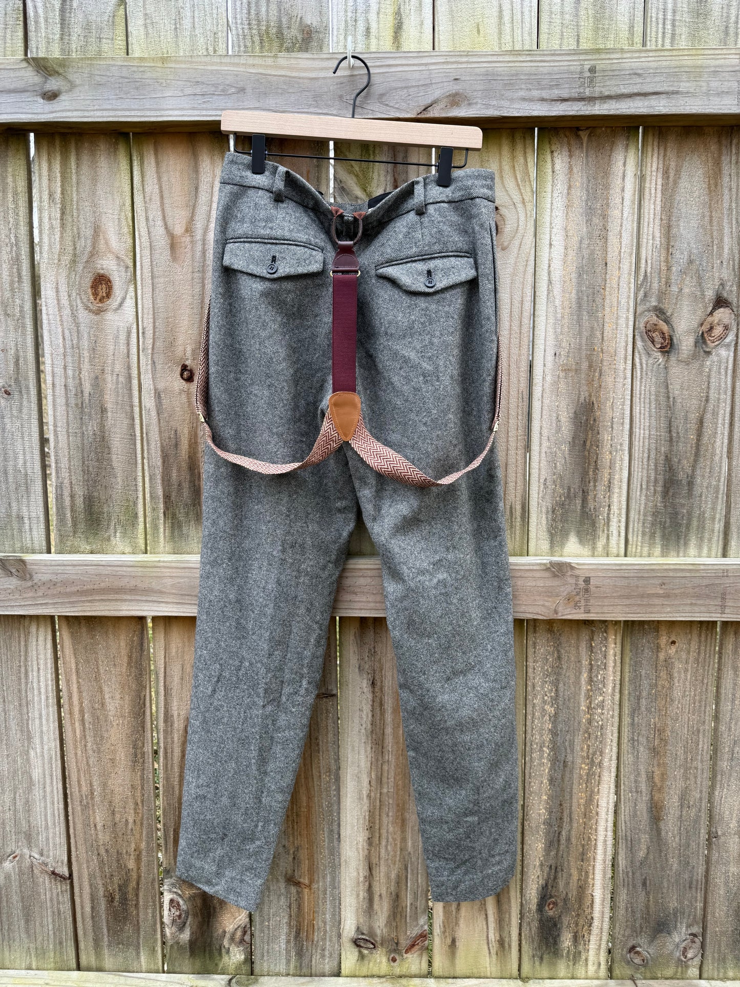 Club Monaco Wool Trousers with Suspenders