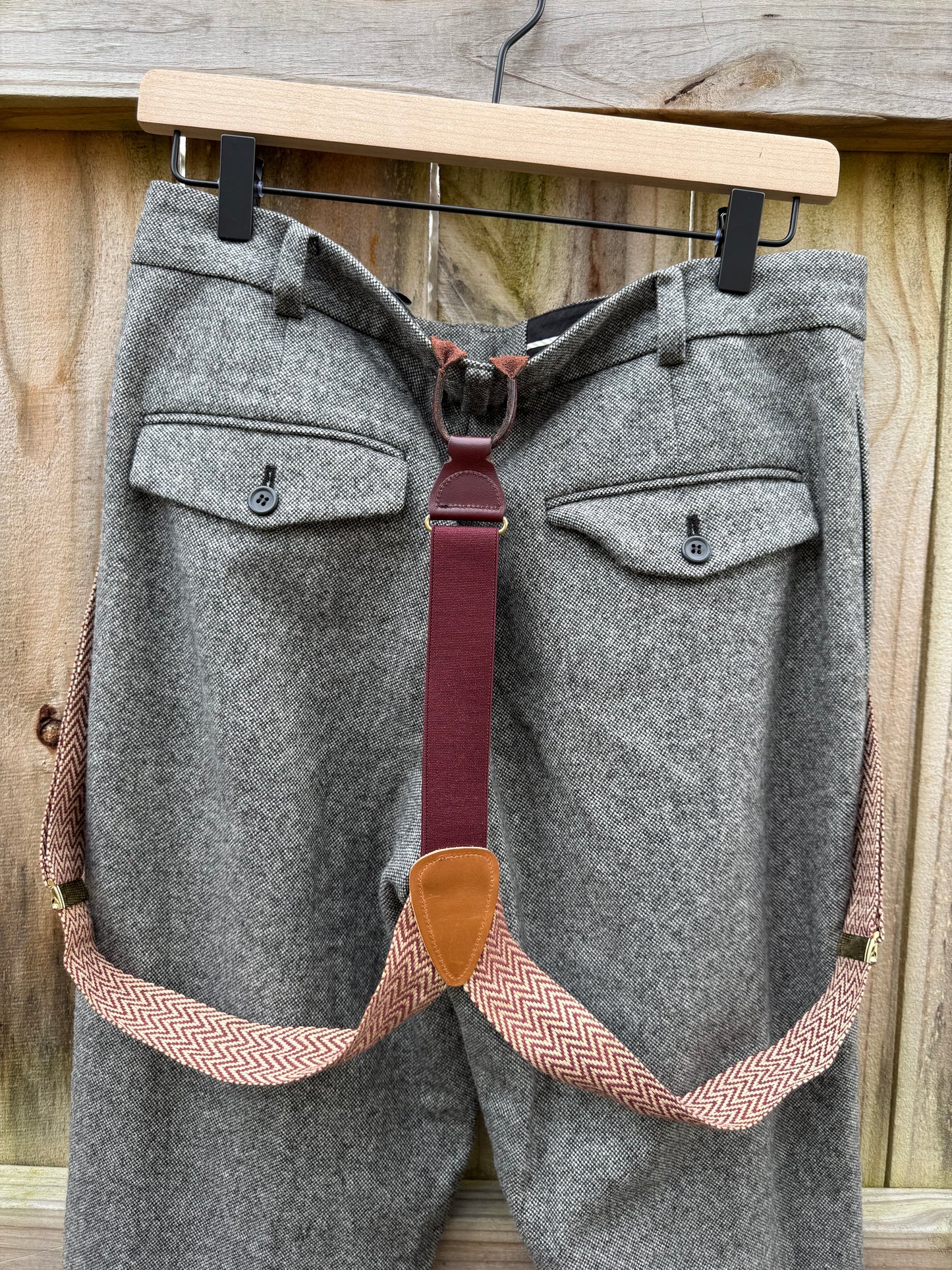 Club Monaco Wool Trousers with Suspenders