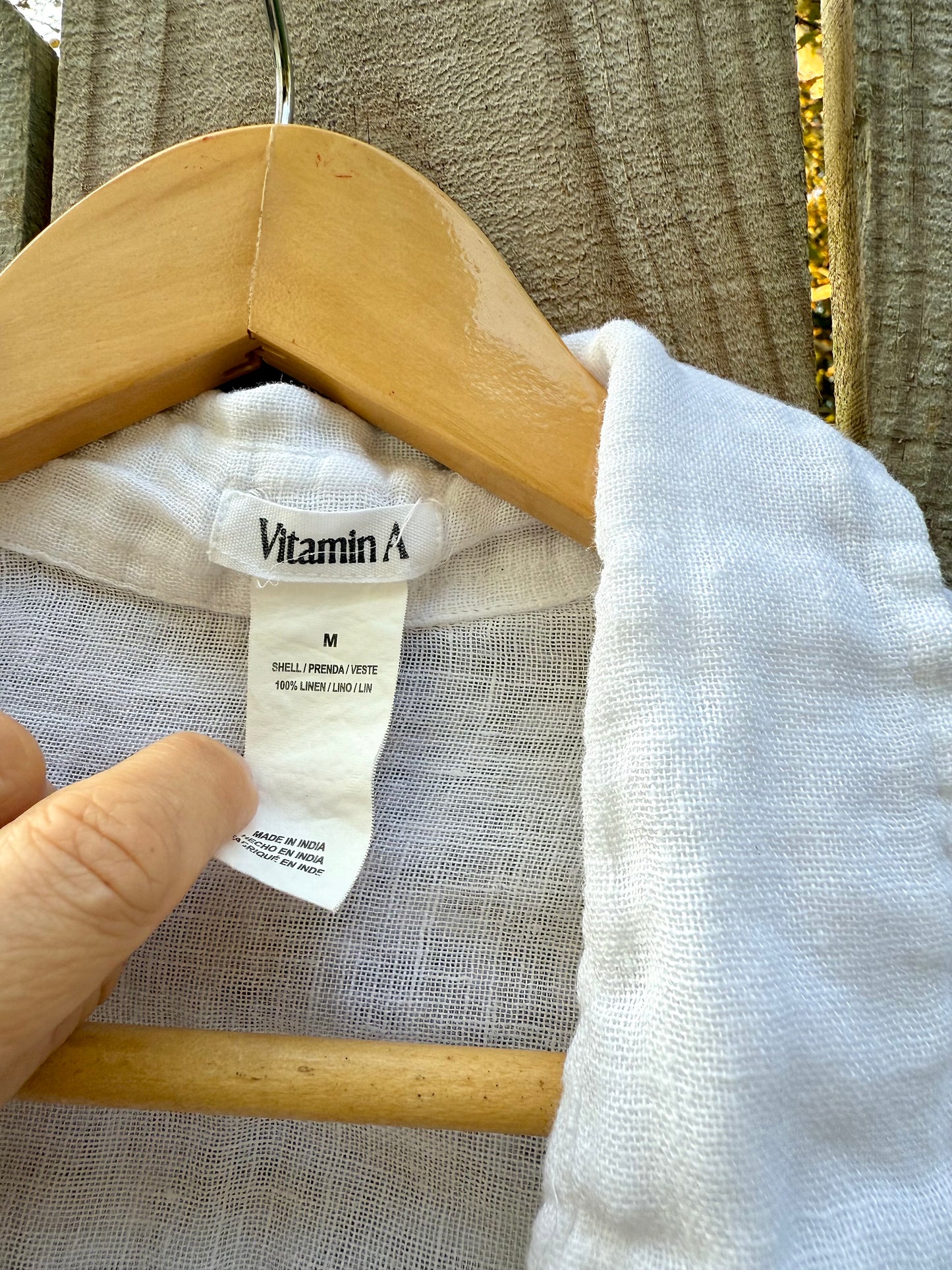 Vitamin A Oversized Linen Button-Down