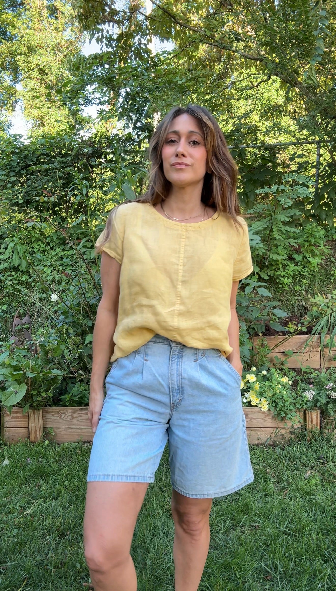 Golden Hour Linen Top