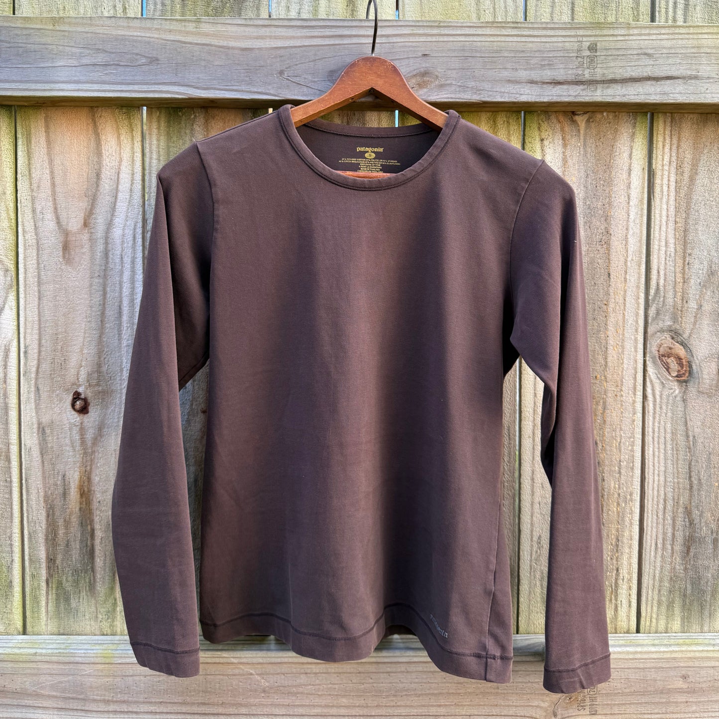 Patagonia Long Sleeve Organic Cotton Tee – Espresso Brown