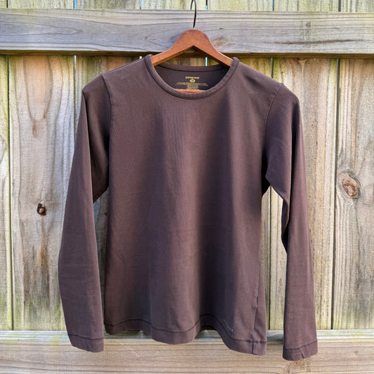 Patagonia Long Sleeve Organic Cotton Tee – Espresso Brown
