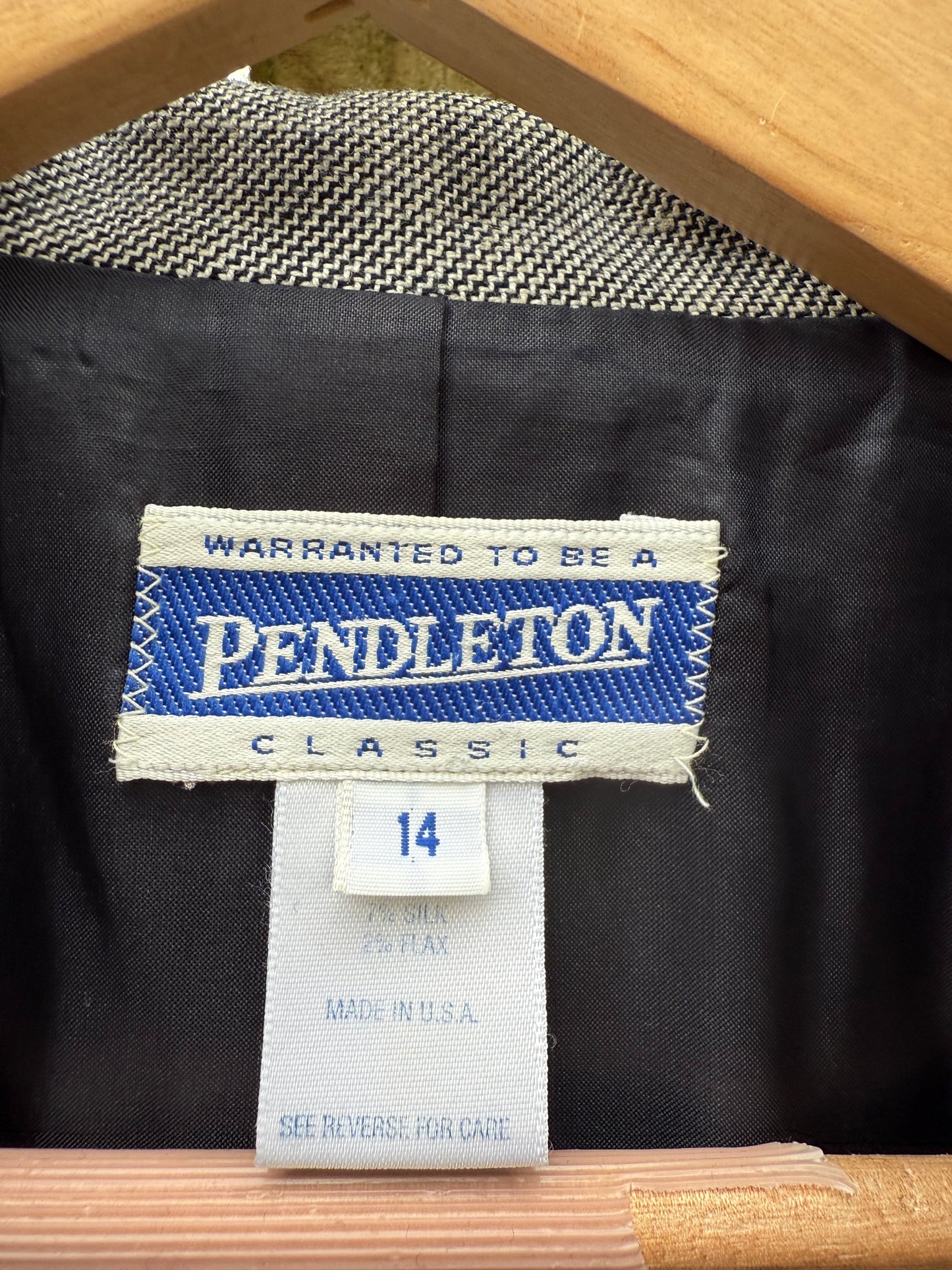 Vintage Pendleton Grey Wool Utility Jacket