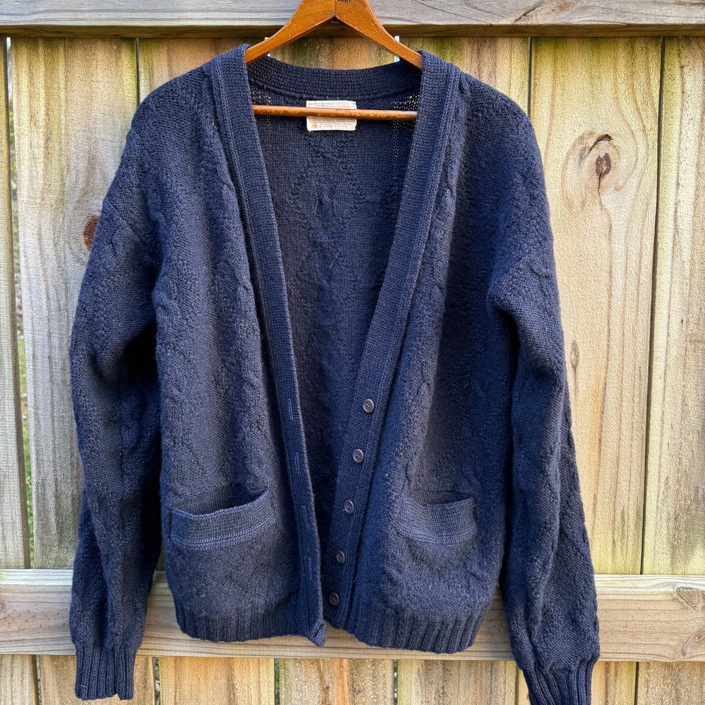 Vintage Pendleton Virgin Wool Knit Cardigan – Made in USA