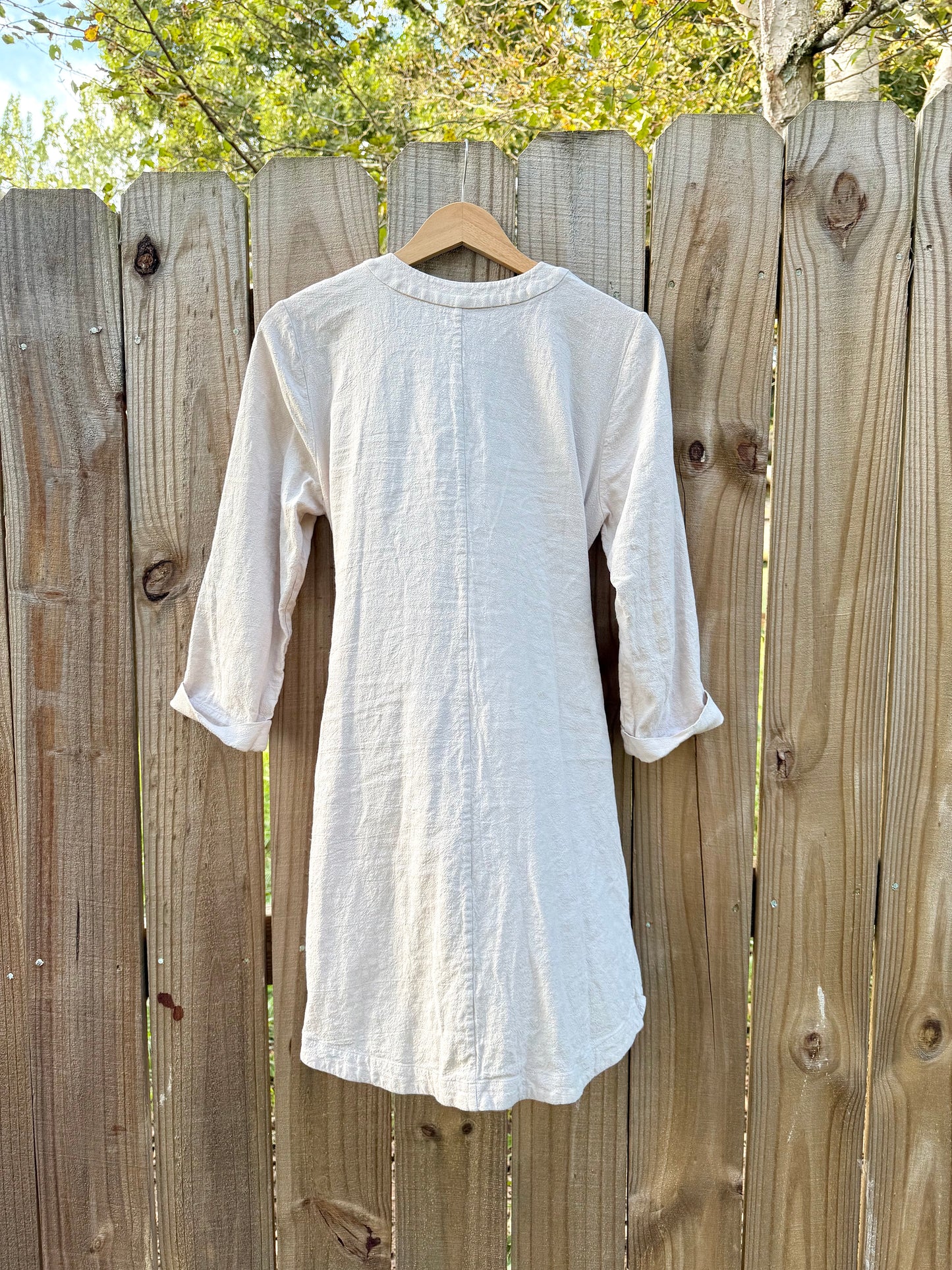 L’Academie Oat Linen-Blend Wrap Dress