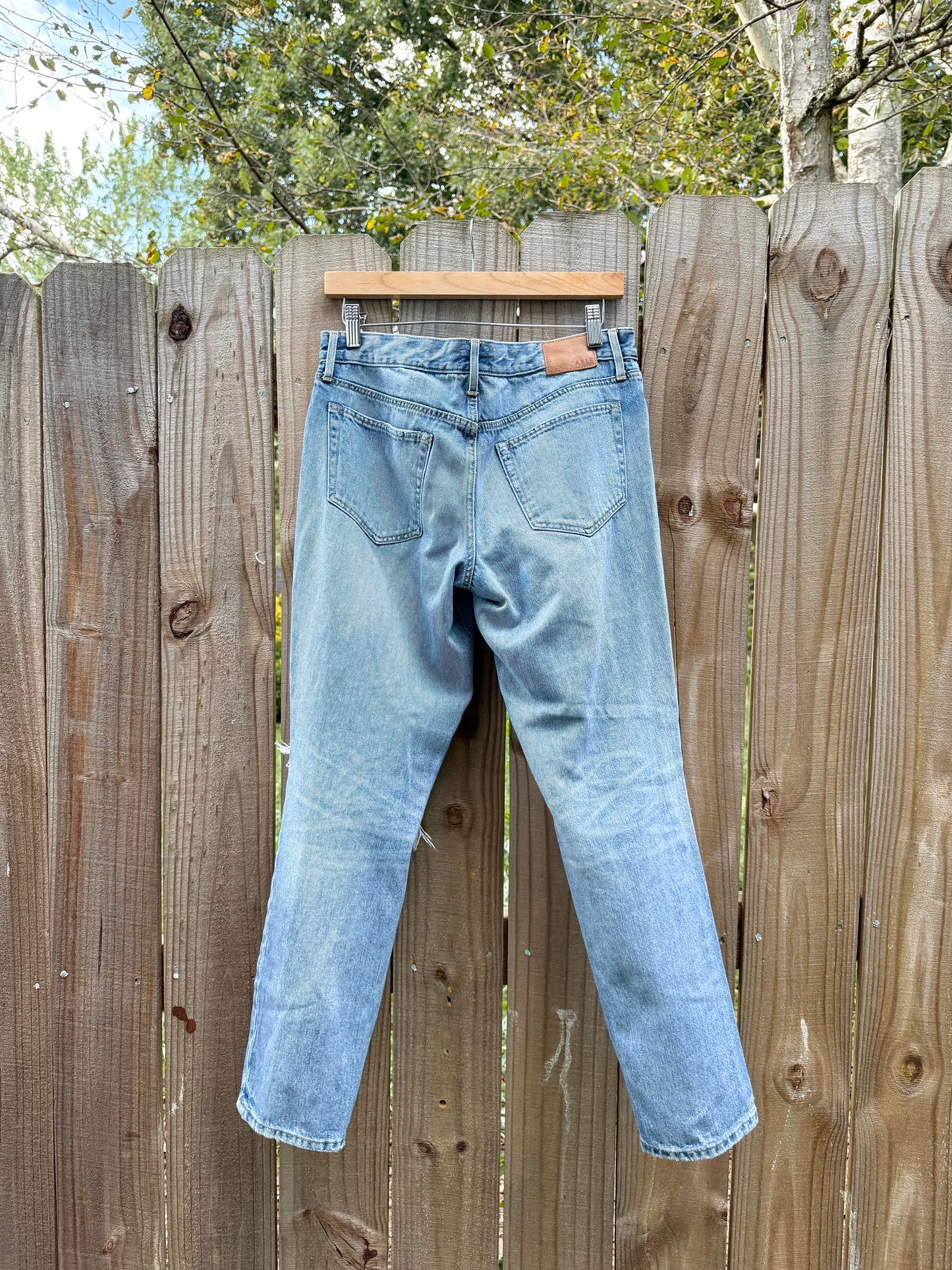 ABLE ‘The Slouch’ Distressed Denim