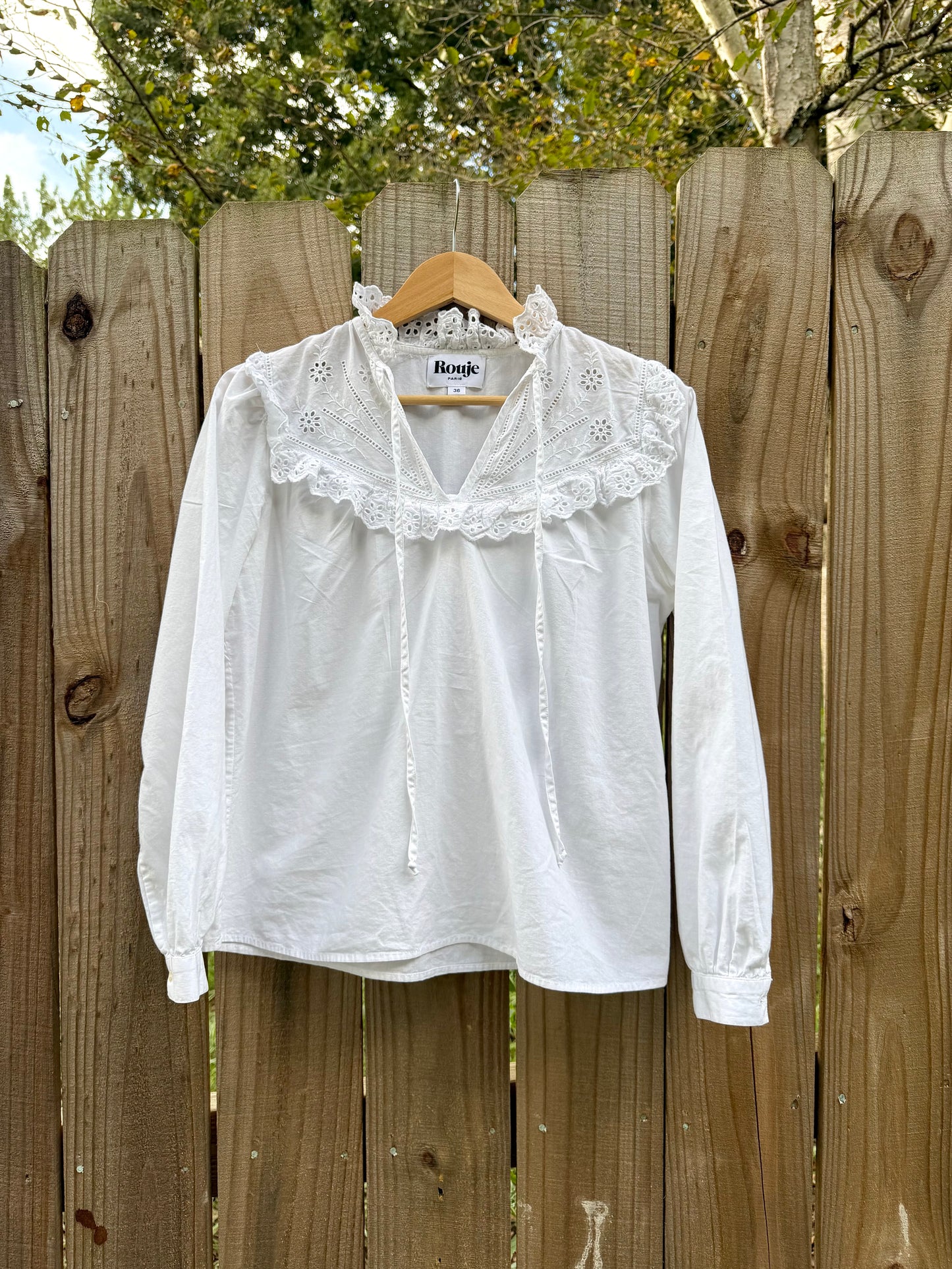 Rouje Paris Embroidered Blouse