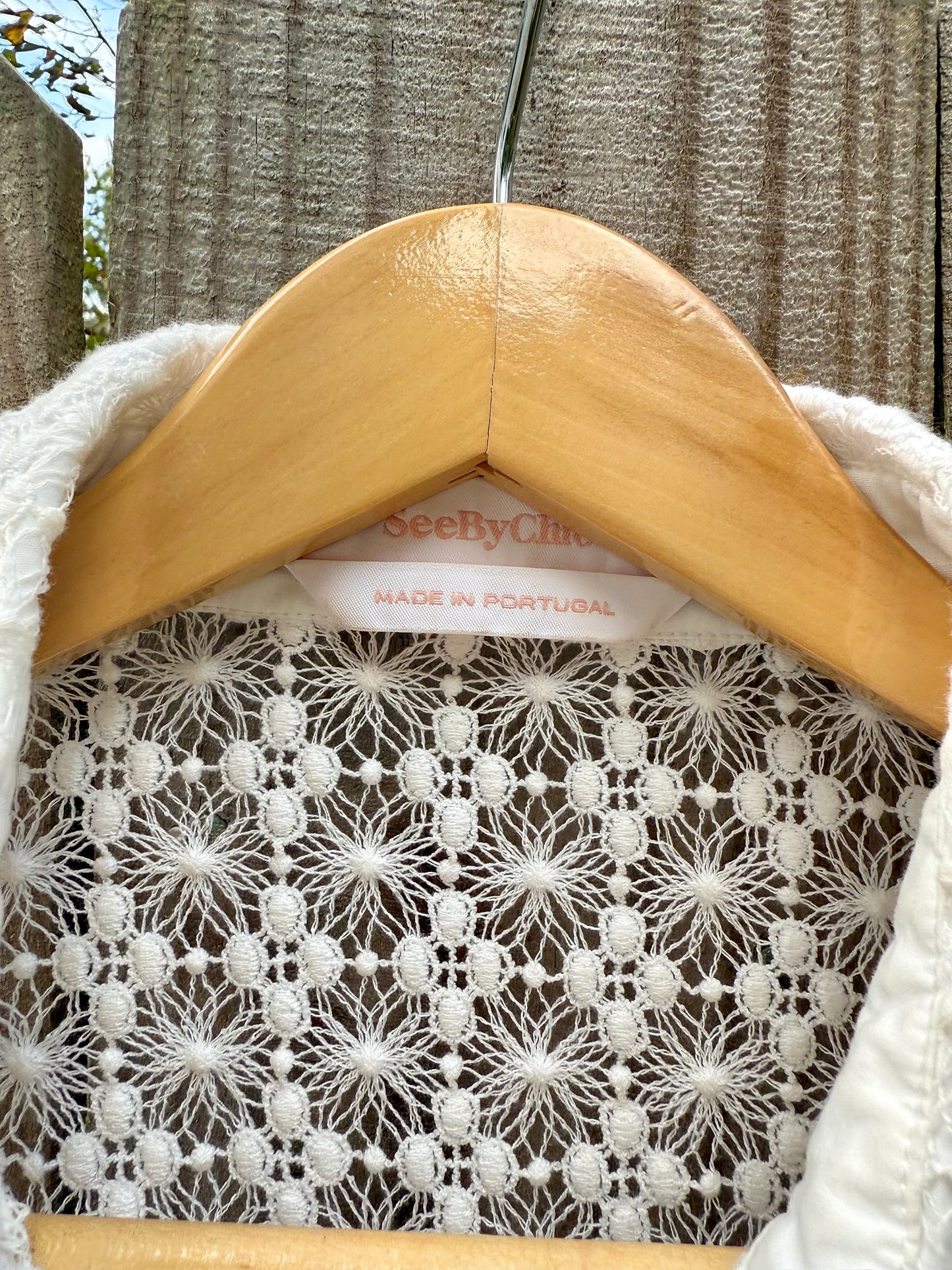 See by Chloé Sheer Floral Lace Blouse