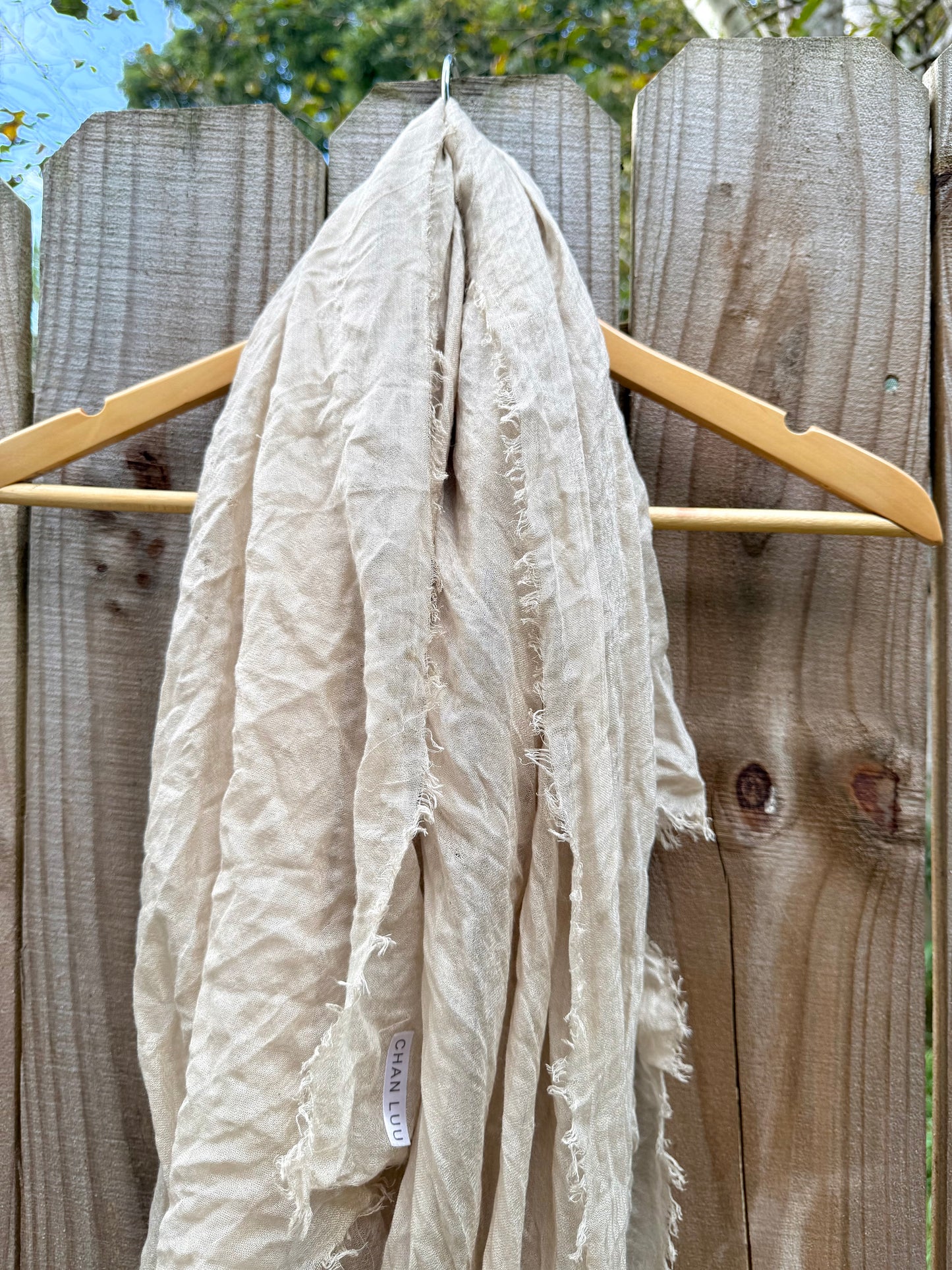 Chan Luu Cashmere + Silk Scarf (Stone)