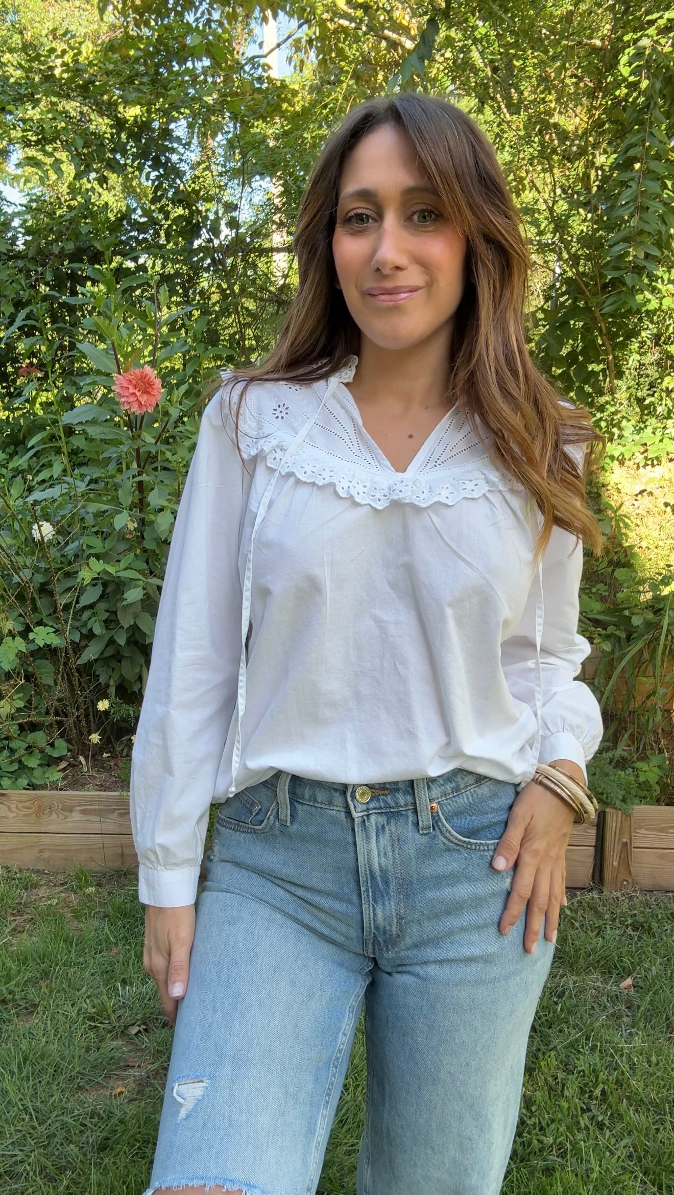 Rouje Paris Embroidered Blouse