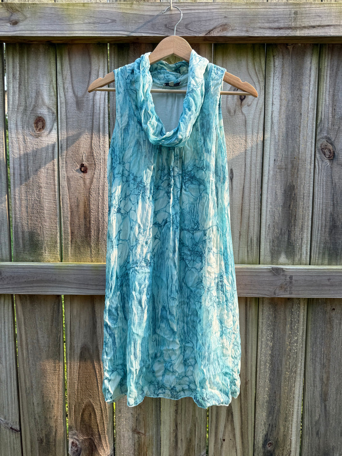 Via Signoria Italian Silk Hand-Dyed Scarf Dress