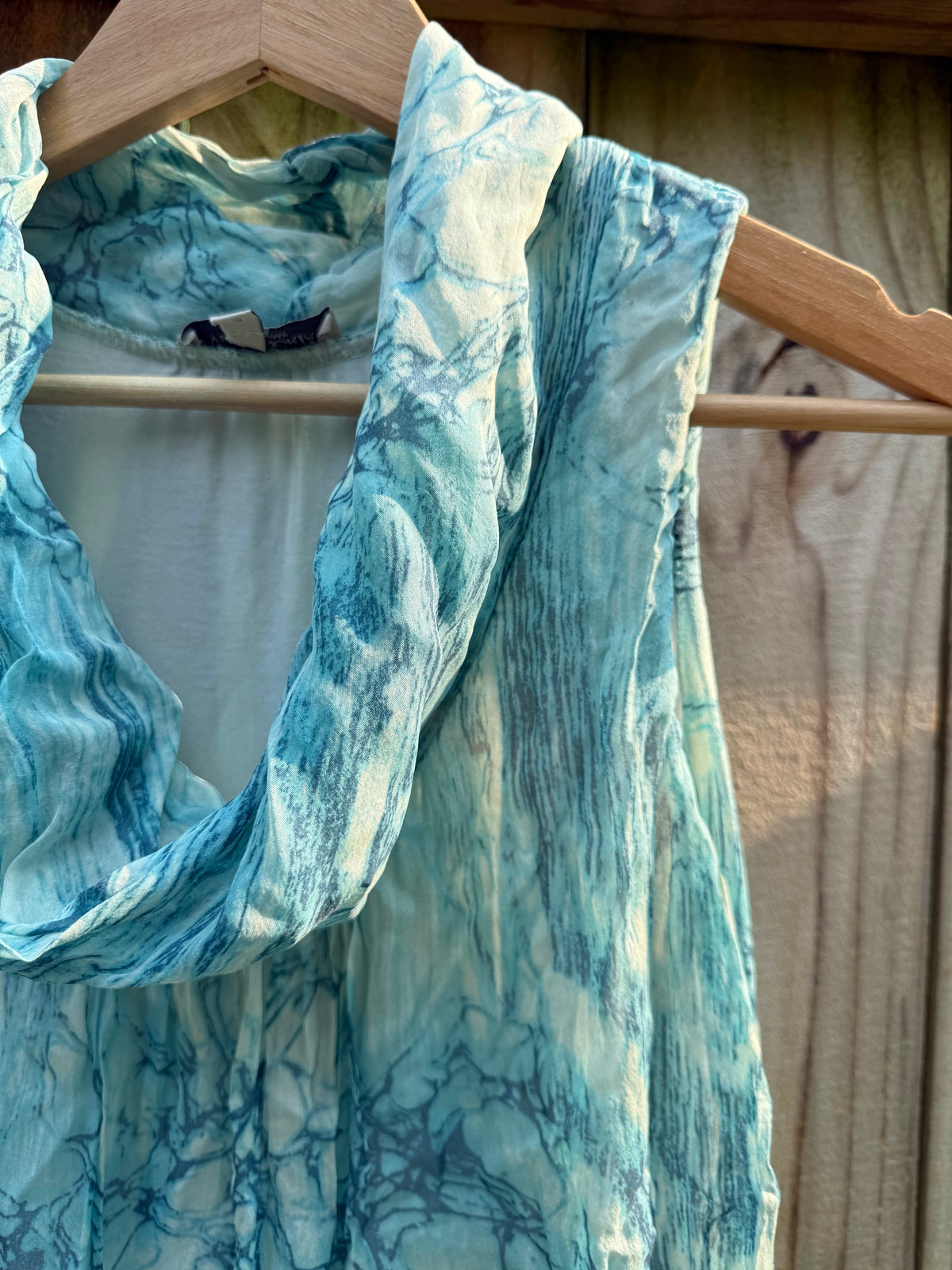 Via Signoria Italian Silk Hand-Dyed Scarf Dress