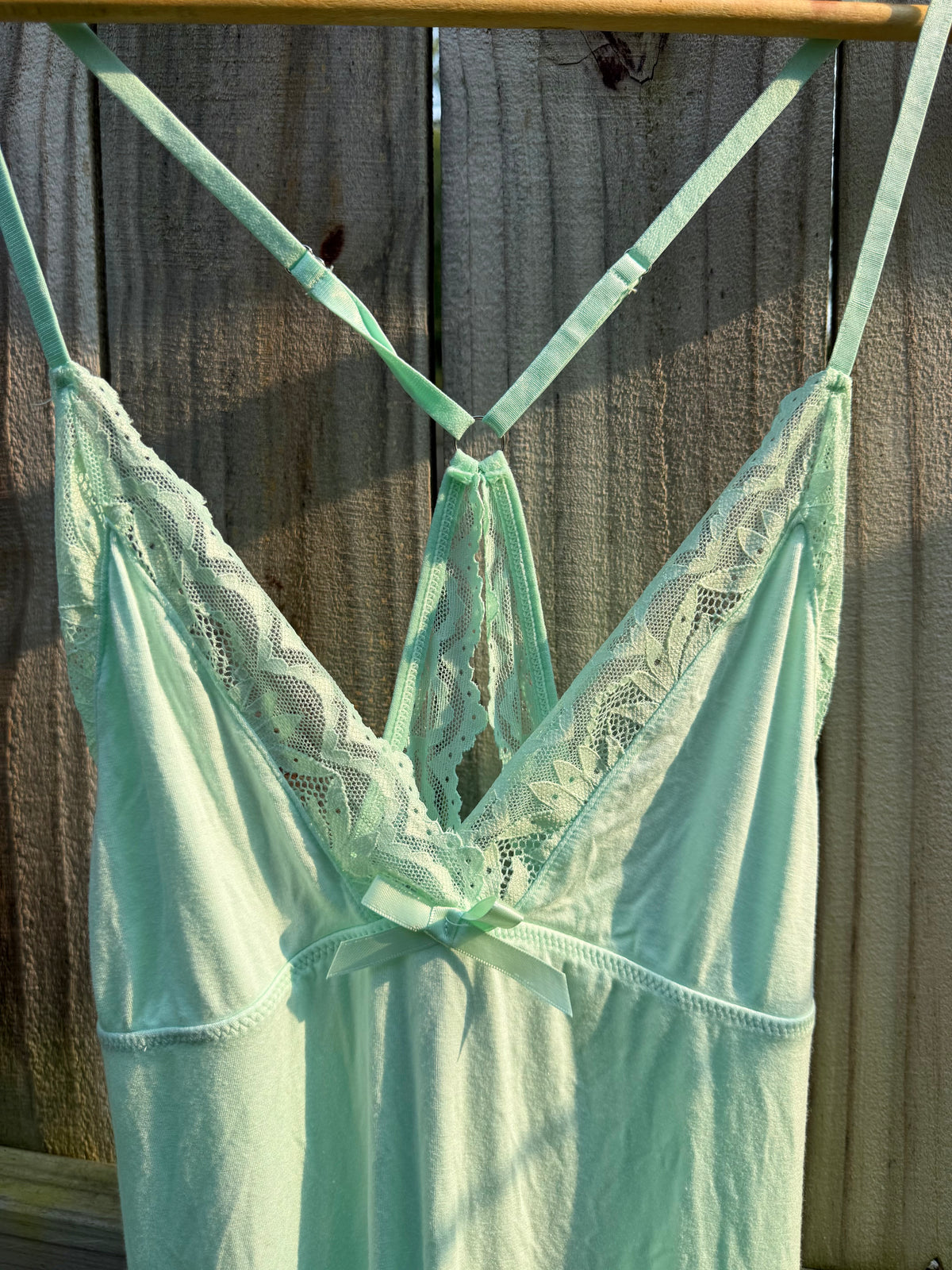 Mint Lace Racerback Nightgown