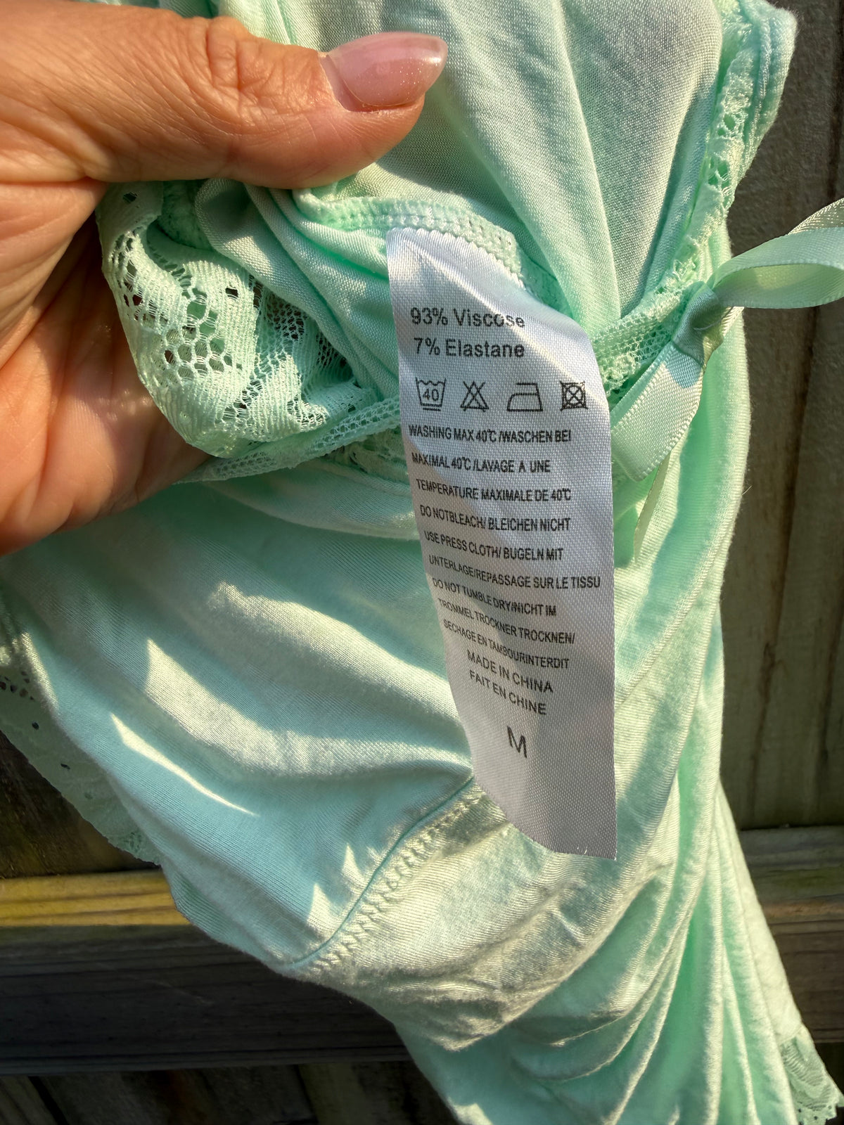 Mint Lace Racerback Nightgown