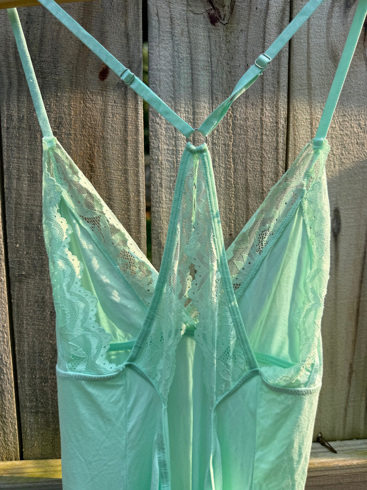 Mint Lace Racerback Nightgown