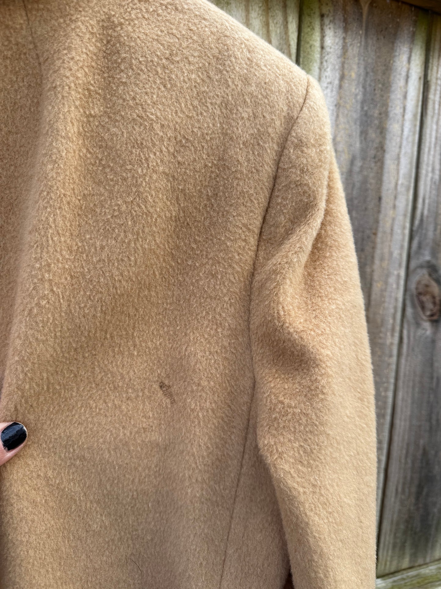 Vintage Albert Nipon Camel Hair Long Coat