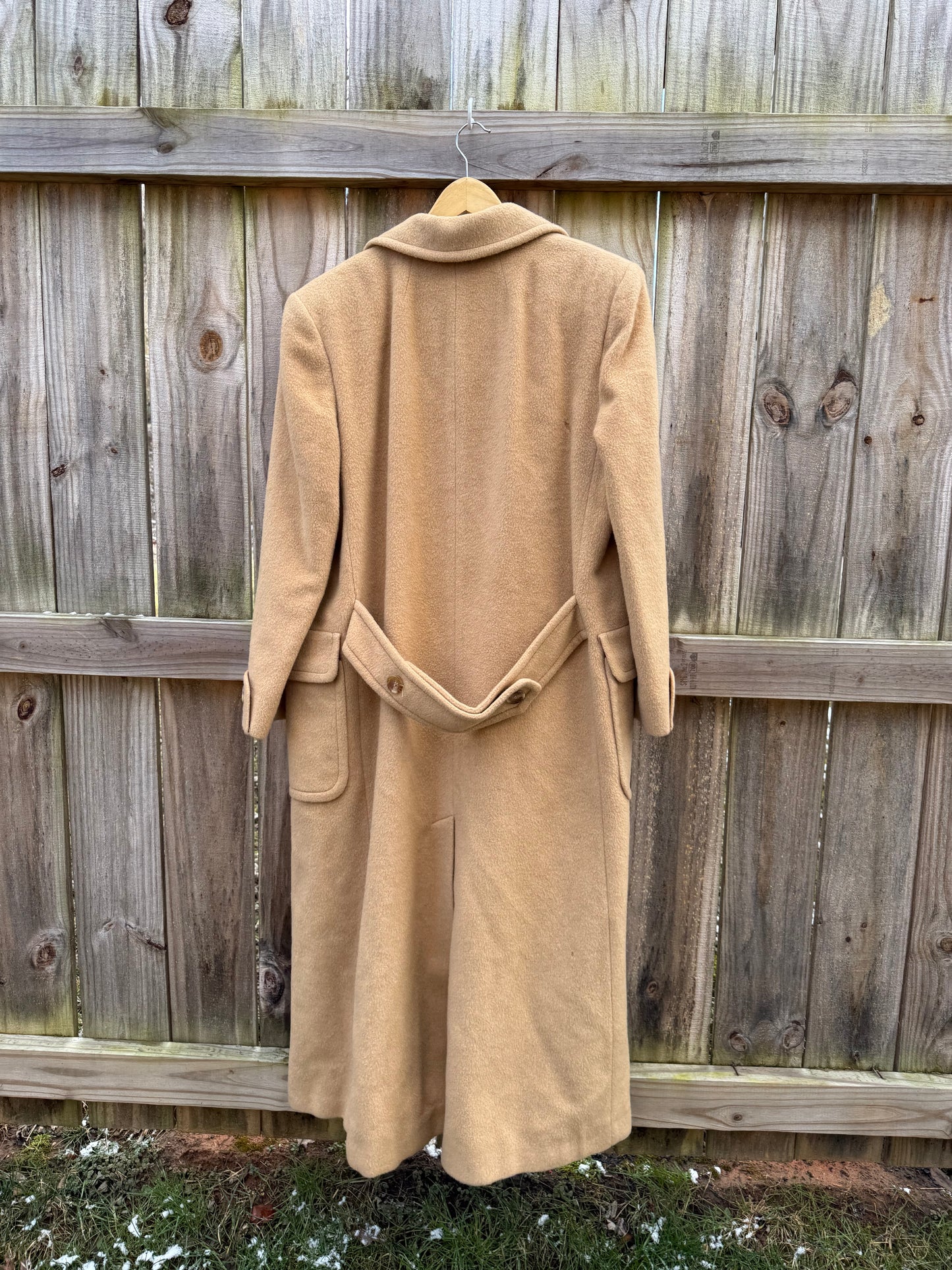 Vintage Albert Nipon Camel Hair Long Coat
