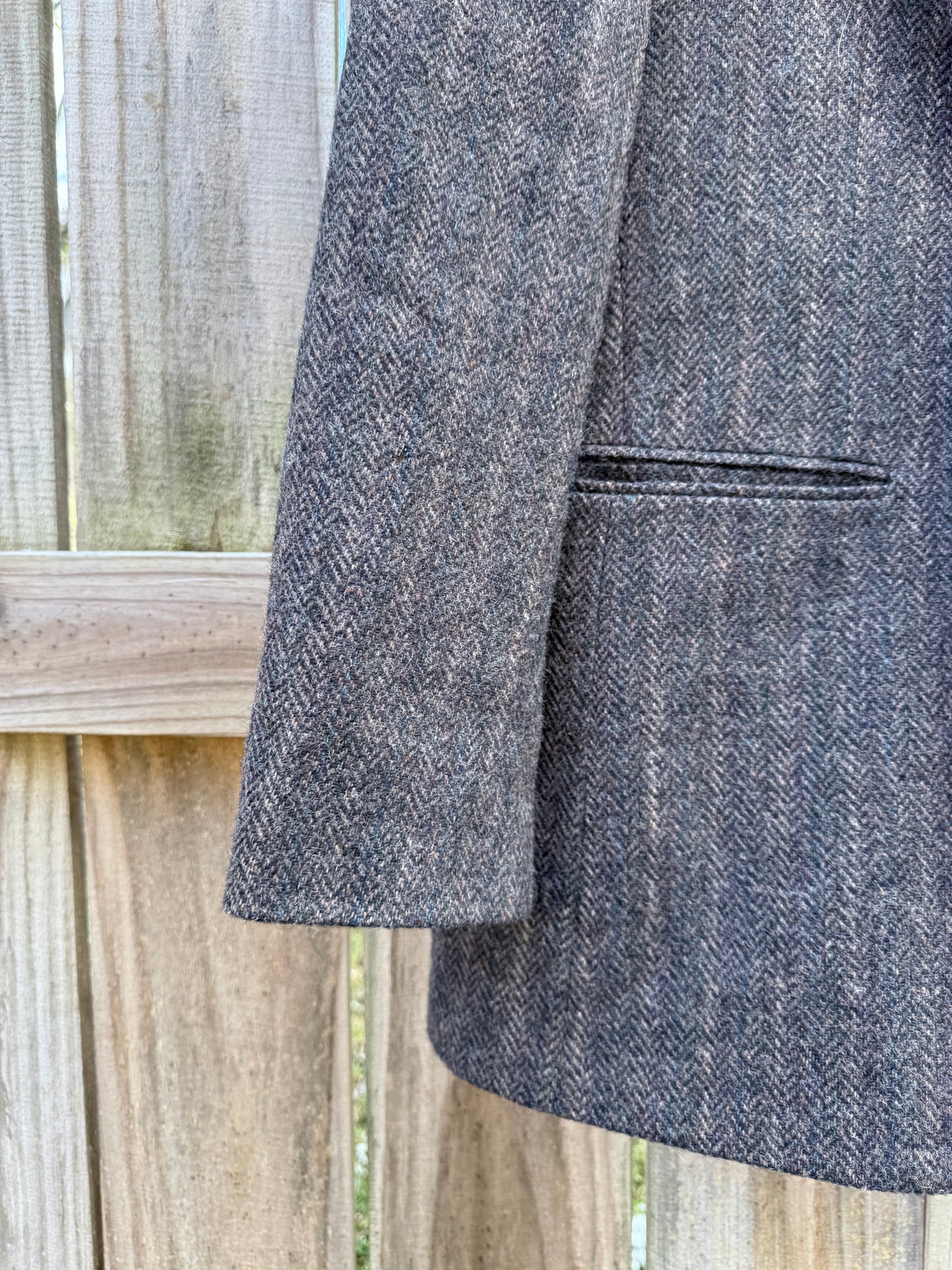 VINTAGE ANDHURST HERRINGBONE WOOL BLAZER