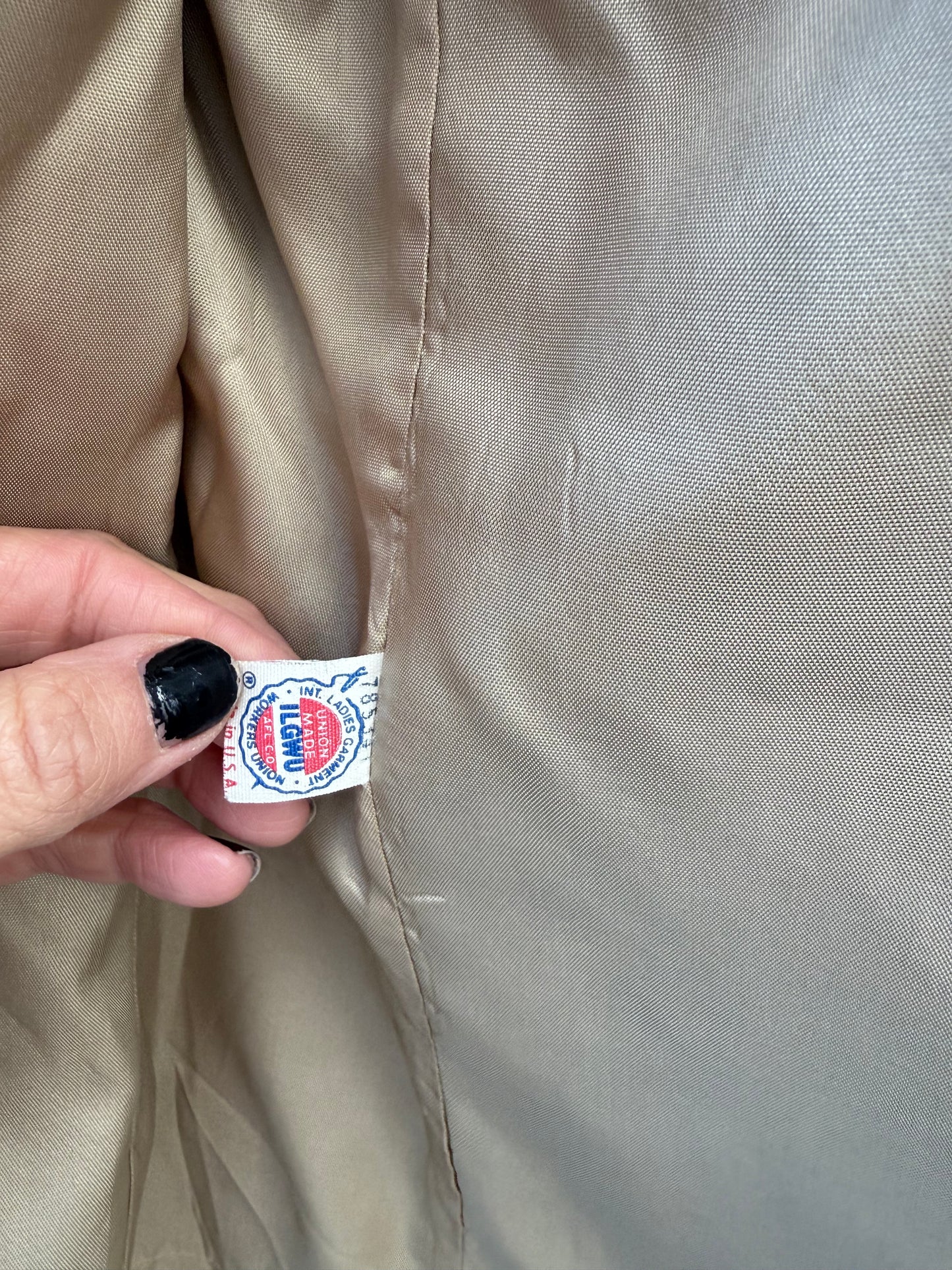 Vintage Plaid Wool Tailored Blazer