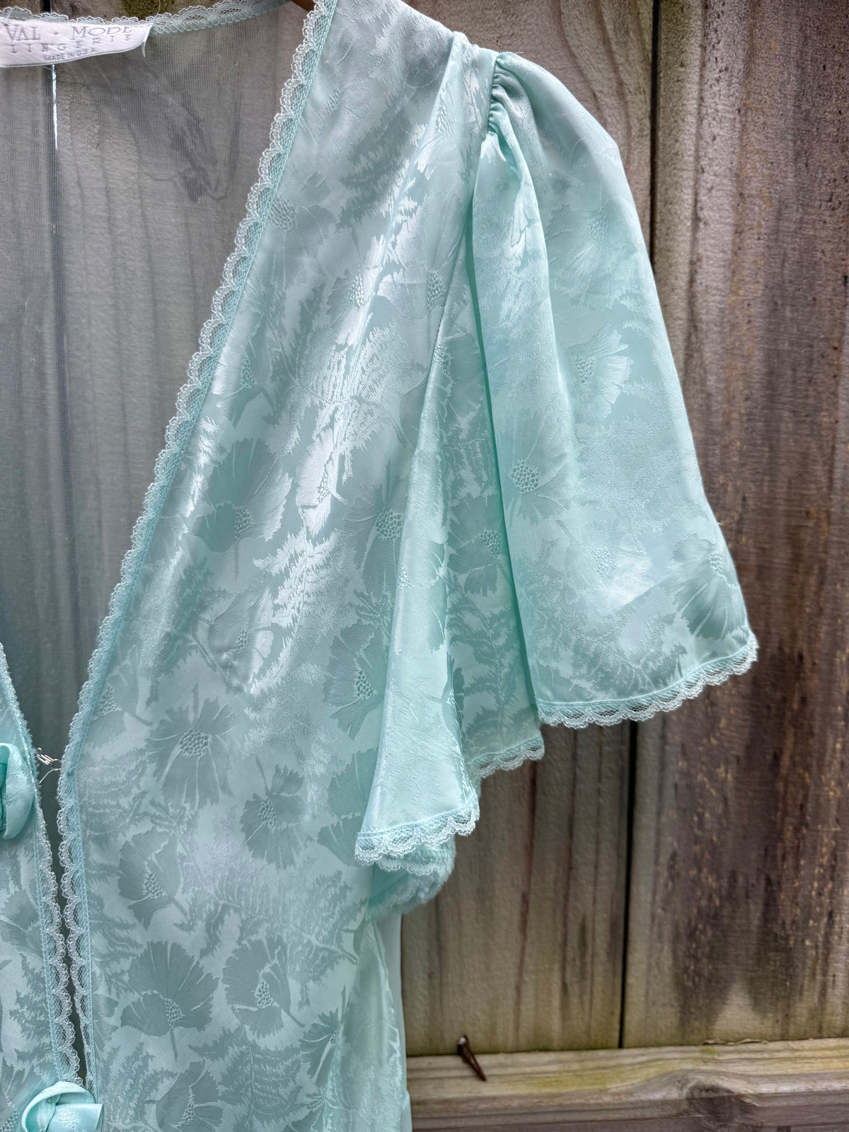 Vintage Sea Glass Sheer House Robe