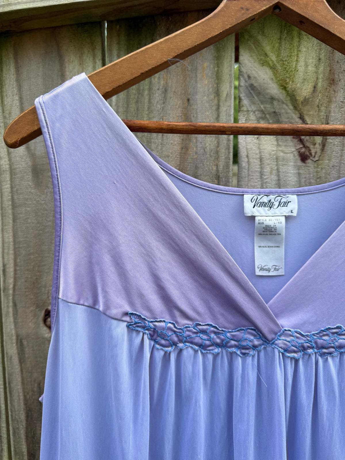 Vintage Vanity Fair Lilac Lounge Dress Nightgown