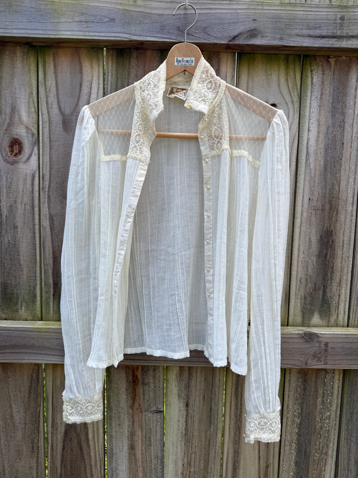 1970s Jessica’s Gunnies Gunne Sax Sheer Lace Blouse