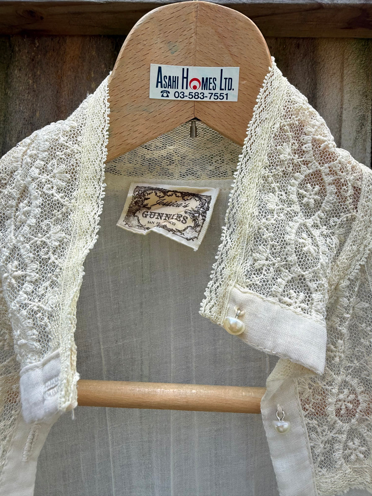 1970s Jessica’s Gunnies Gunne Sax Sheer Lace Blouse