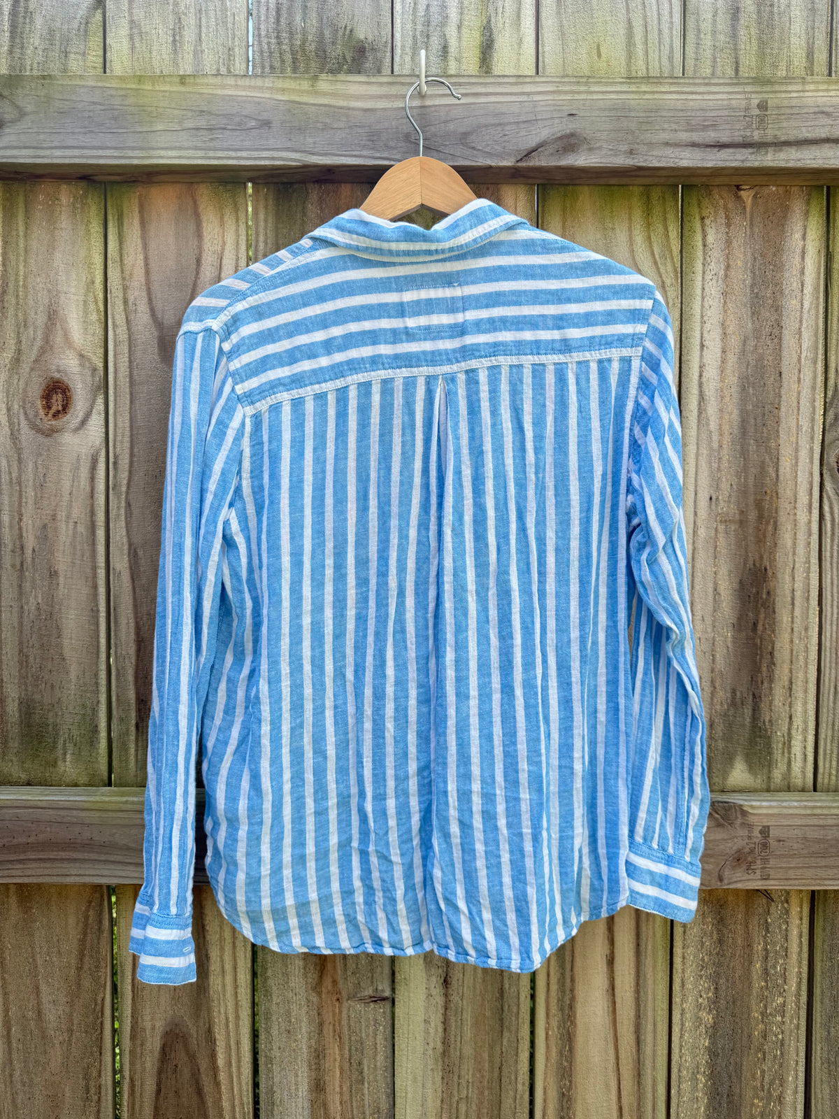 Rails Charli Lake Stripe Linen Shirt S