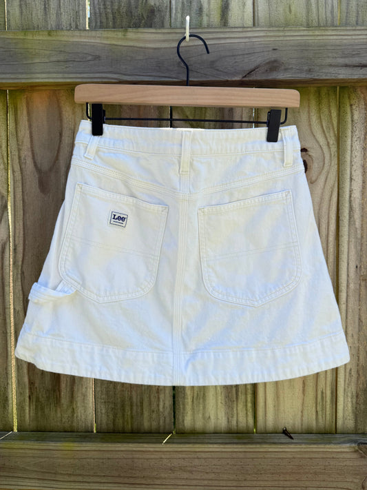 Lee Workwear Sample White Carpenter Mini Skirt
