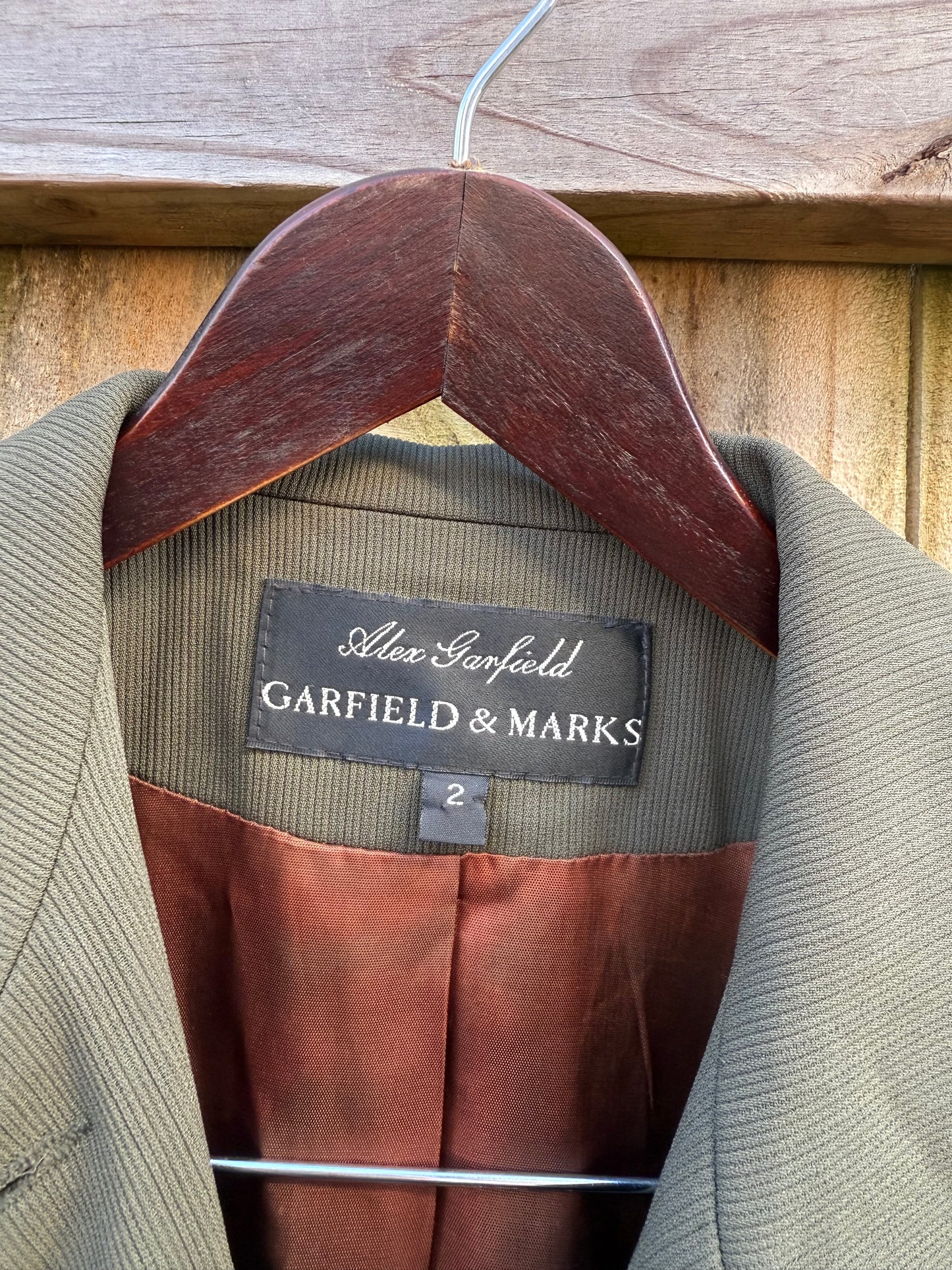 Vintage Olive Utility Cropped Blazer