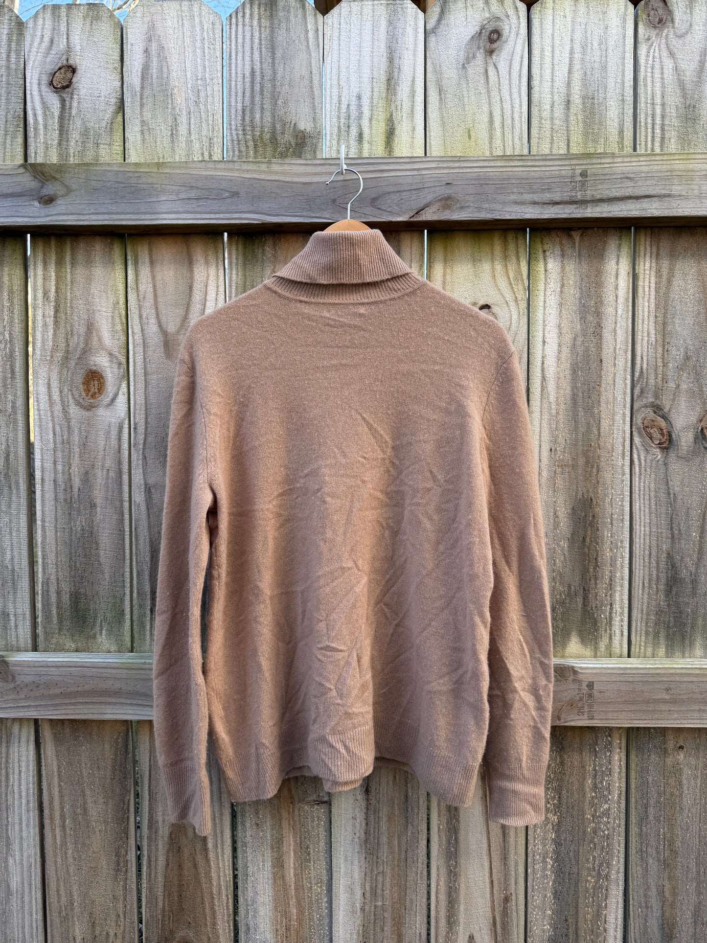 Equipment Femme Camel Cashmere Turtleneck Sweater | Luxury Neutral Knit | Soft Minimal Layering Staple