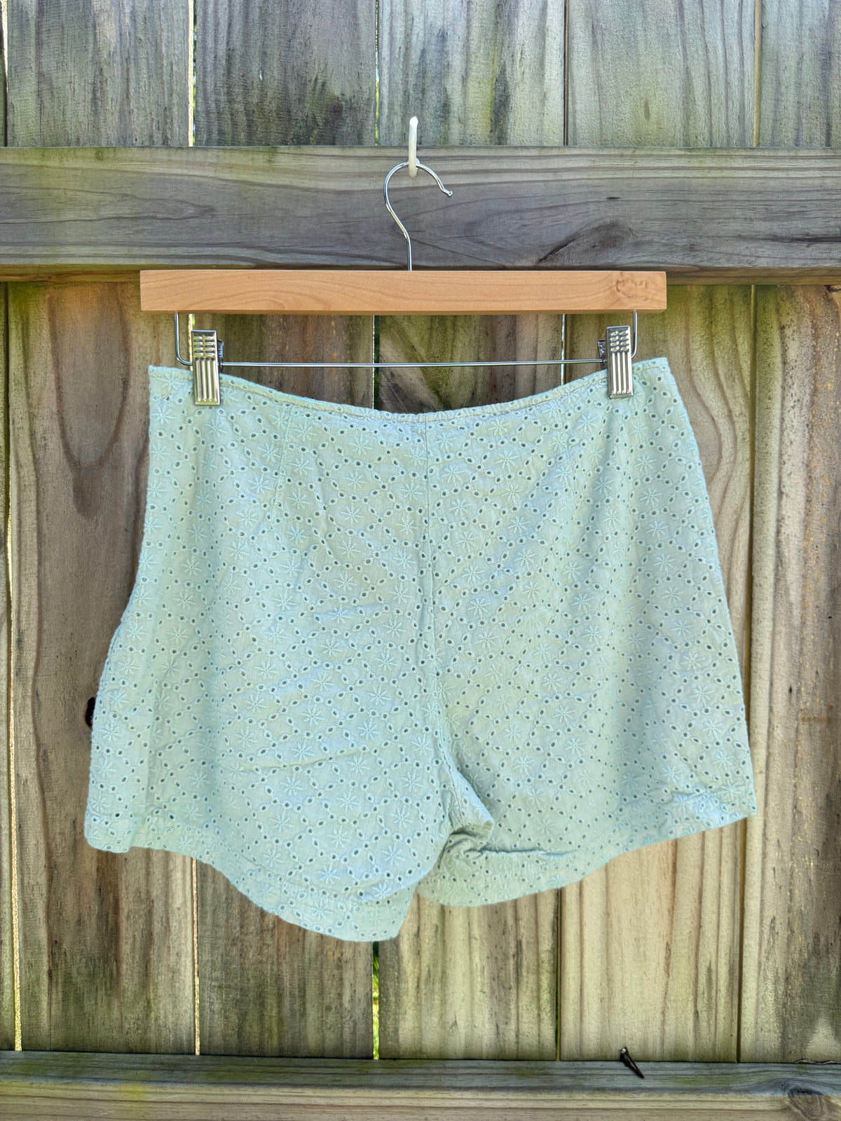 Sea Glass Eyelet Shorts | Mermaidcore Low-Rise Mini Shorts