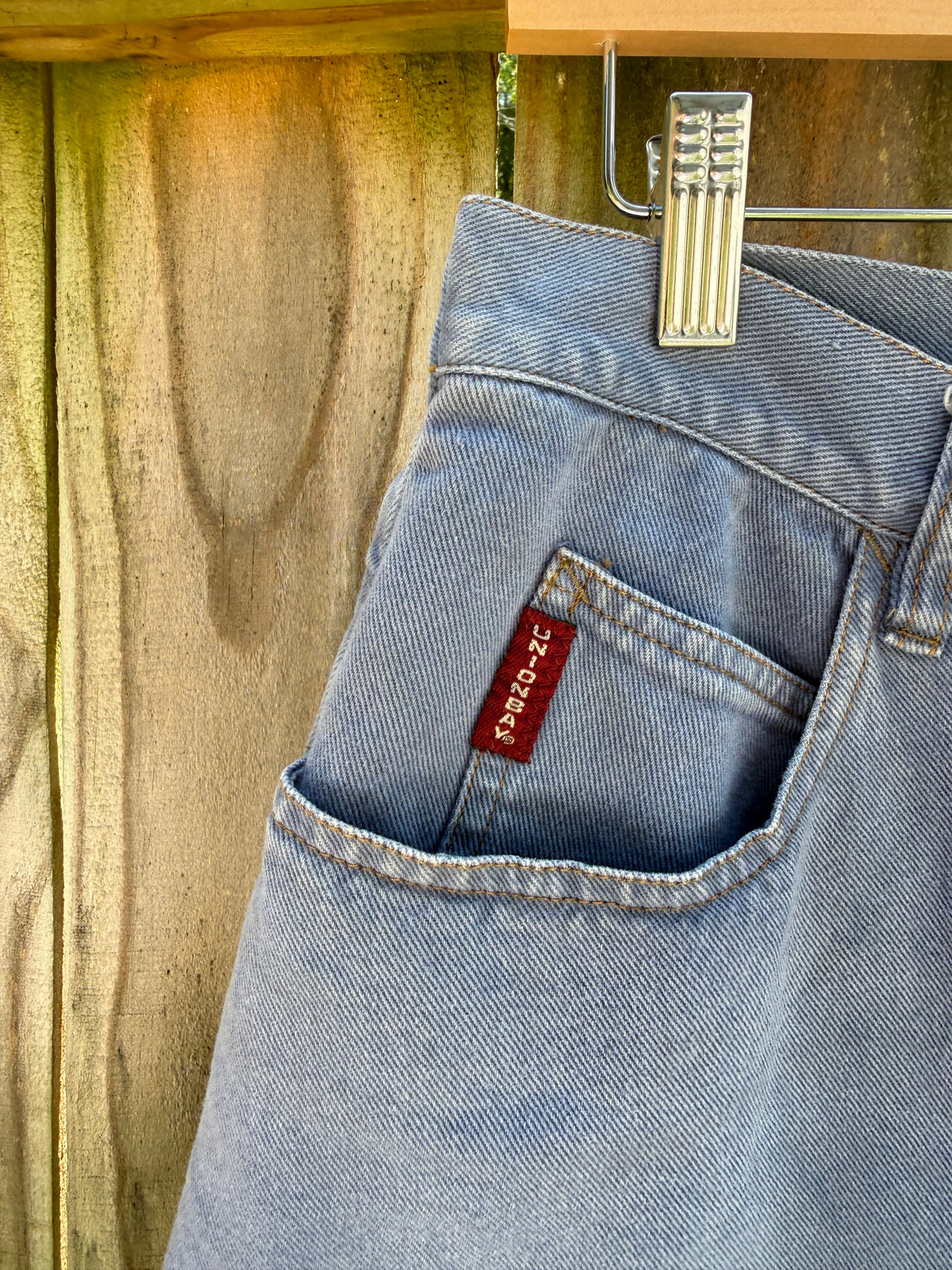 Vintage Y2K Denim Skort | Button Front Micro Mini