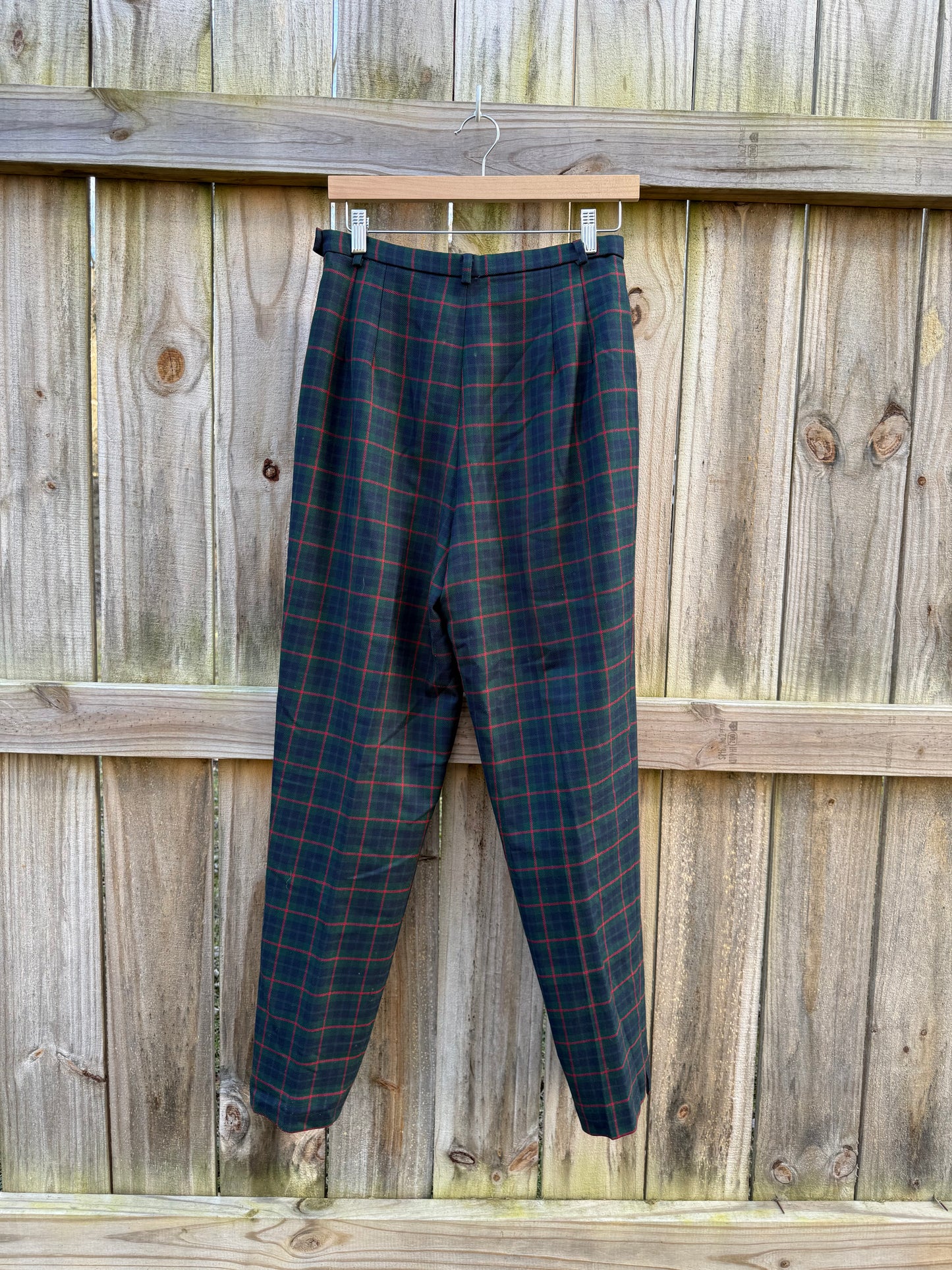 Vintage Pendleton Green Tartan Wool Trouser Pants