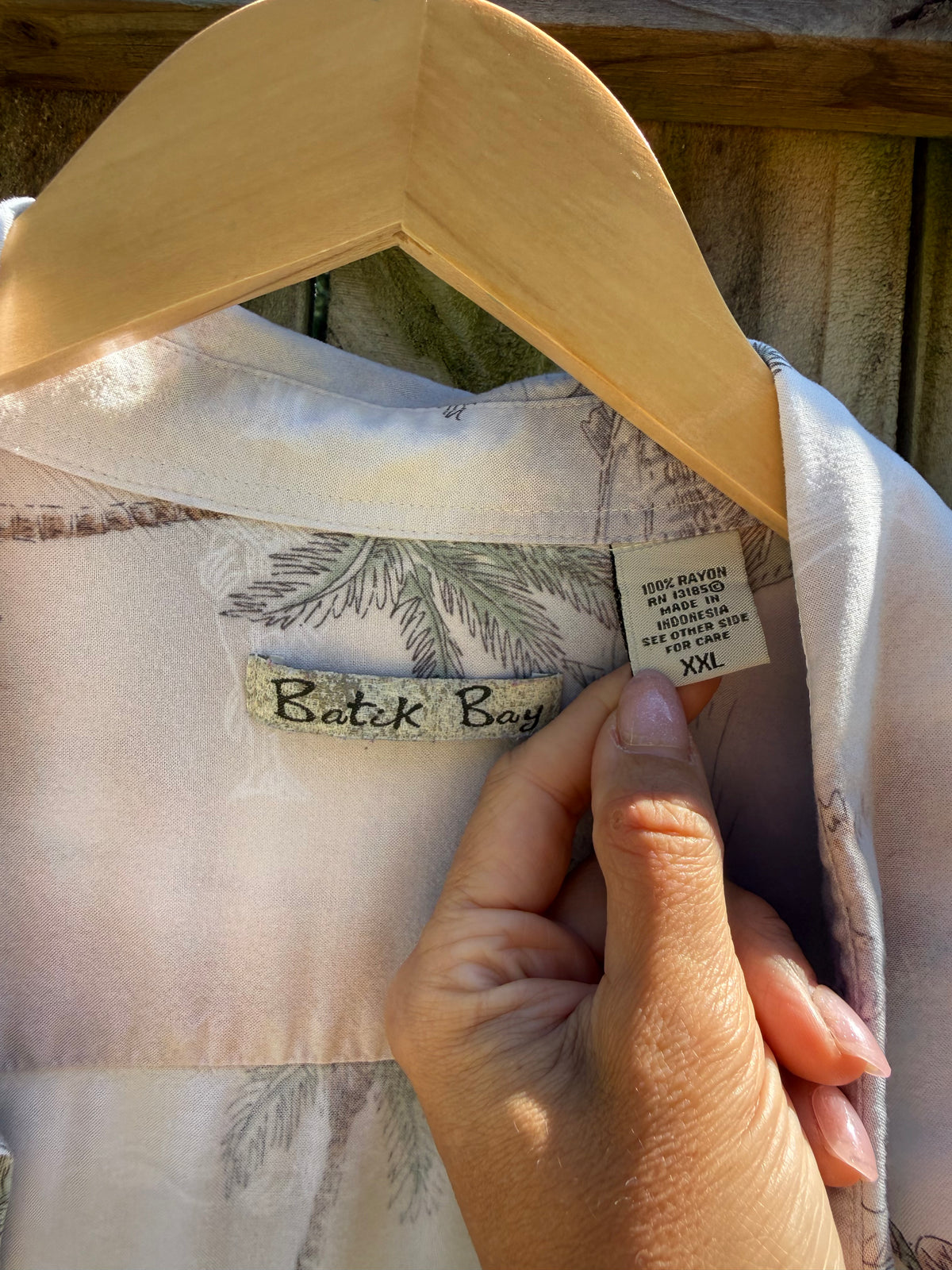 Vintage Batik Bay Tropical Rayon Shirt