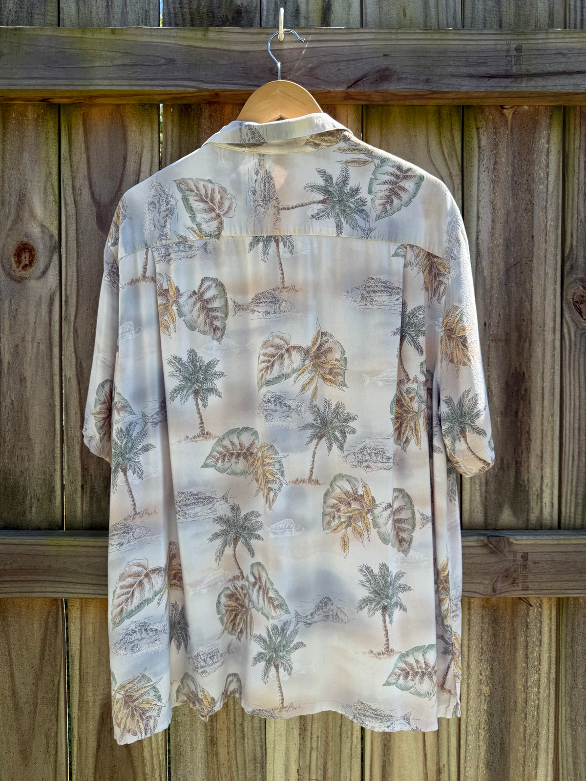 Vintage Batik Bay Tropical Rayon Shirt