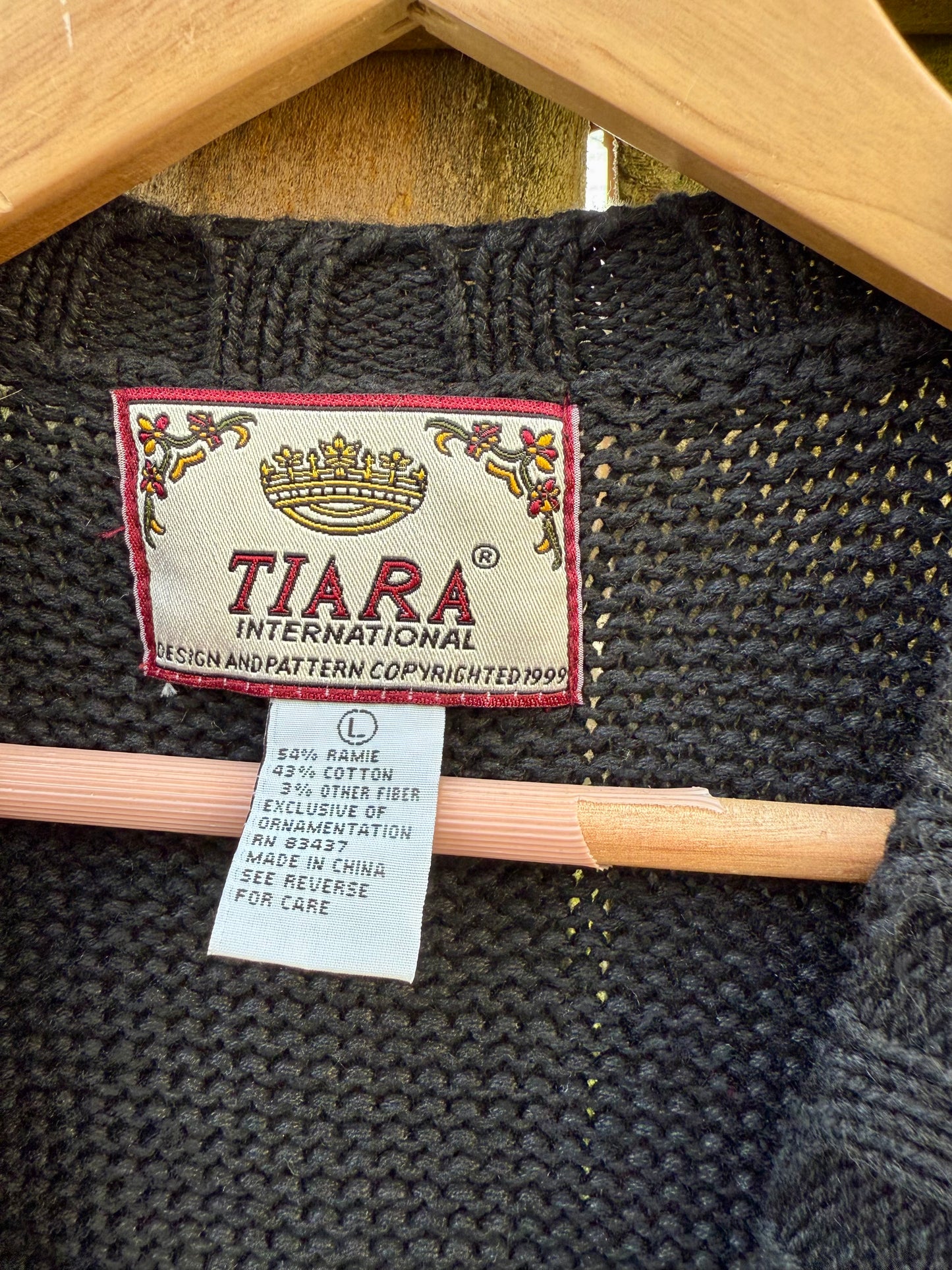 Vintage Tiara International Holiday Knit Vest Christmas Sweater