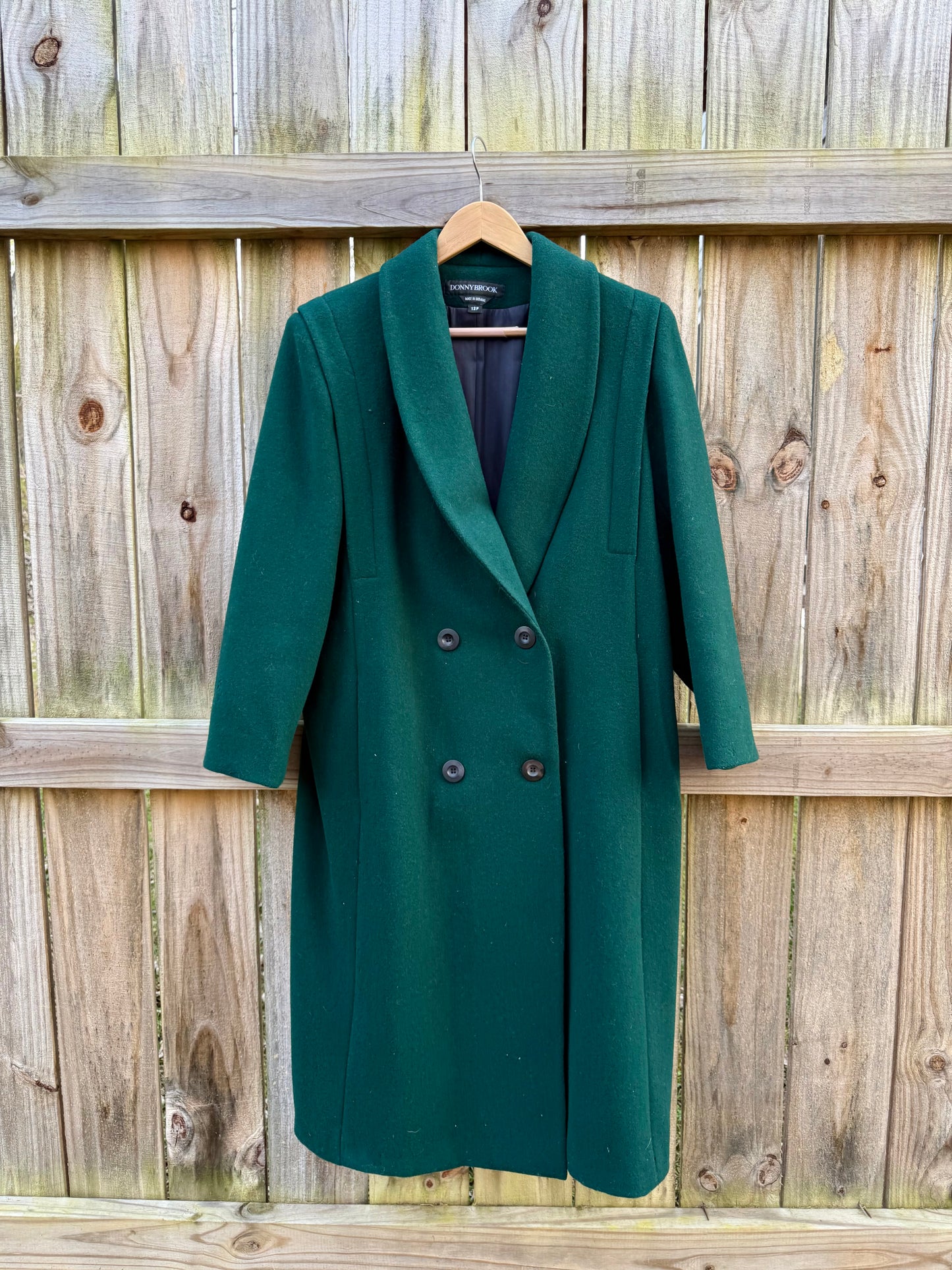 Vintage Emerald Green Wool Coat – Donnybrook (Made in Ukraine)