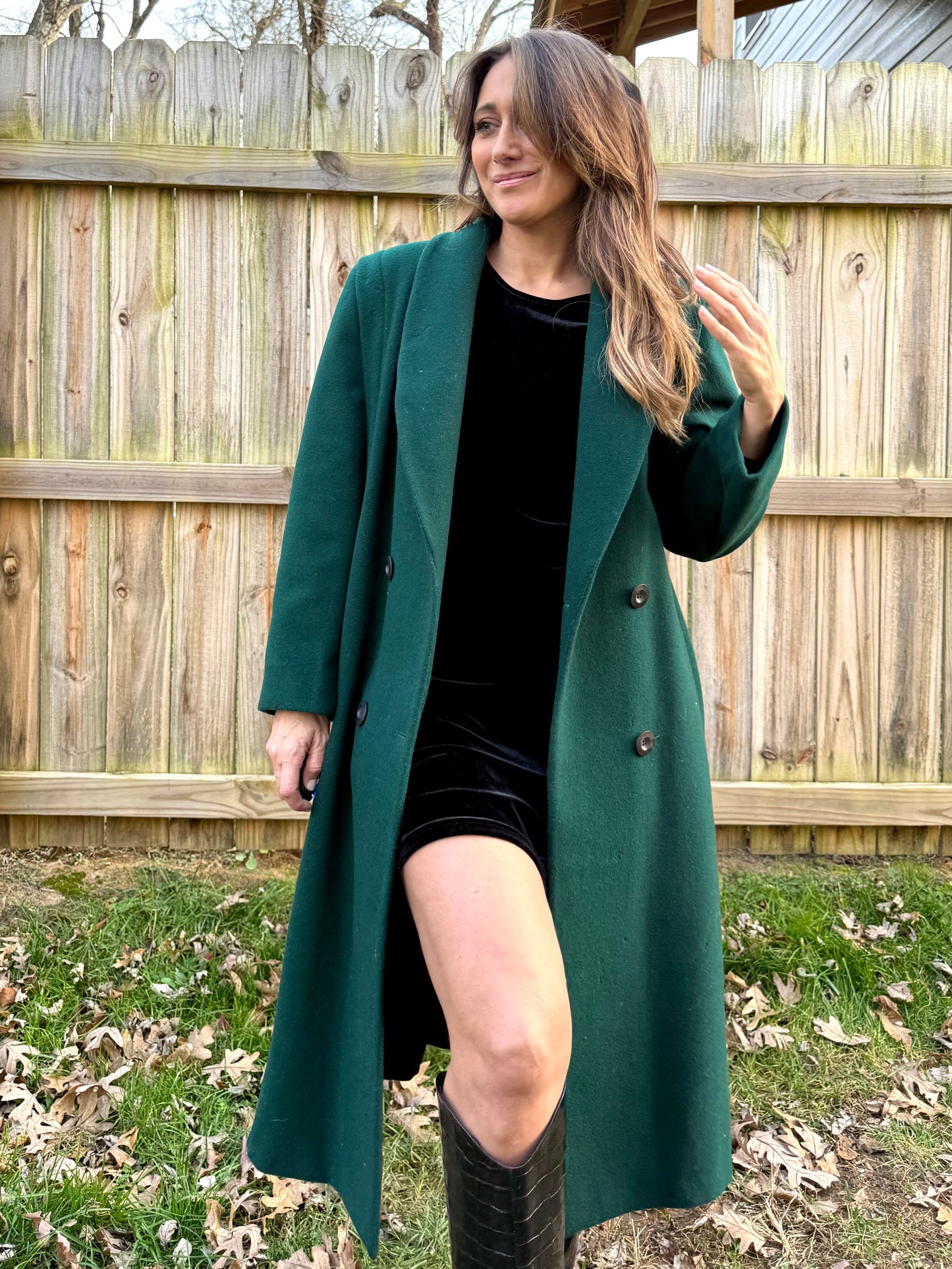 Vintage Emerald Green Wool Coat – Donnybrook (Made in Ukraine)
