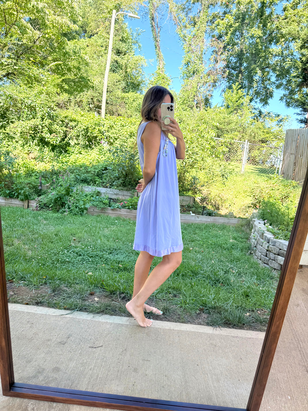 Vintage Vanity Fair Lilac Lounge Dress Nightgown