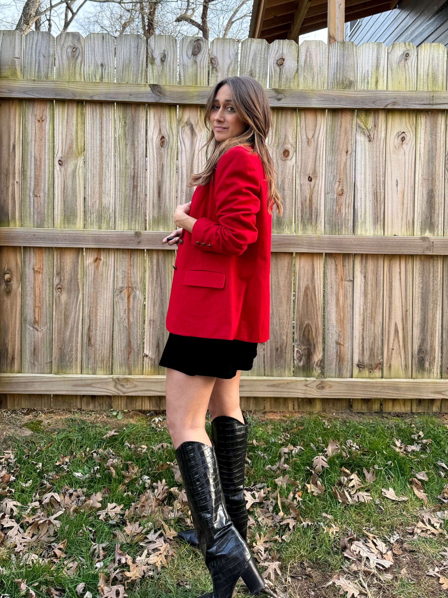 Vintage Pendleton Red Wool Blazer – Pure Virgin Wool, Made in USA