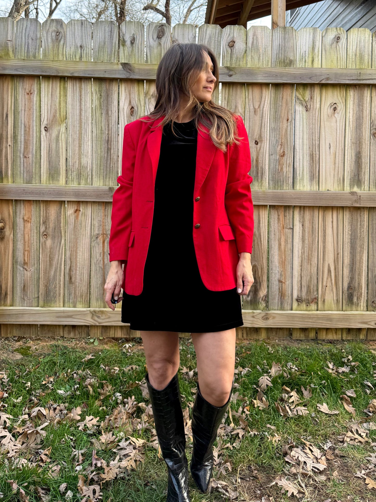 Vintage Pendleton Red Wool Blazer – Pure Virgin Wool, Made in USA