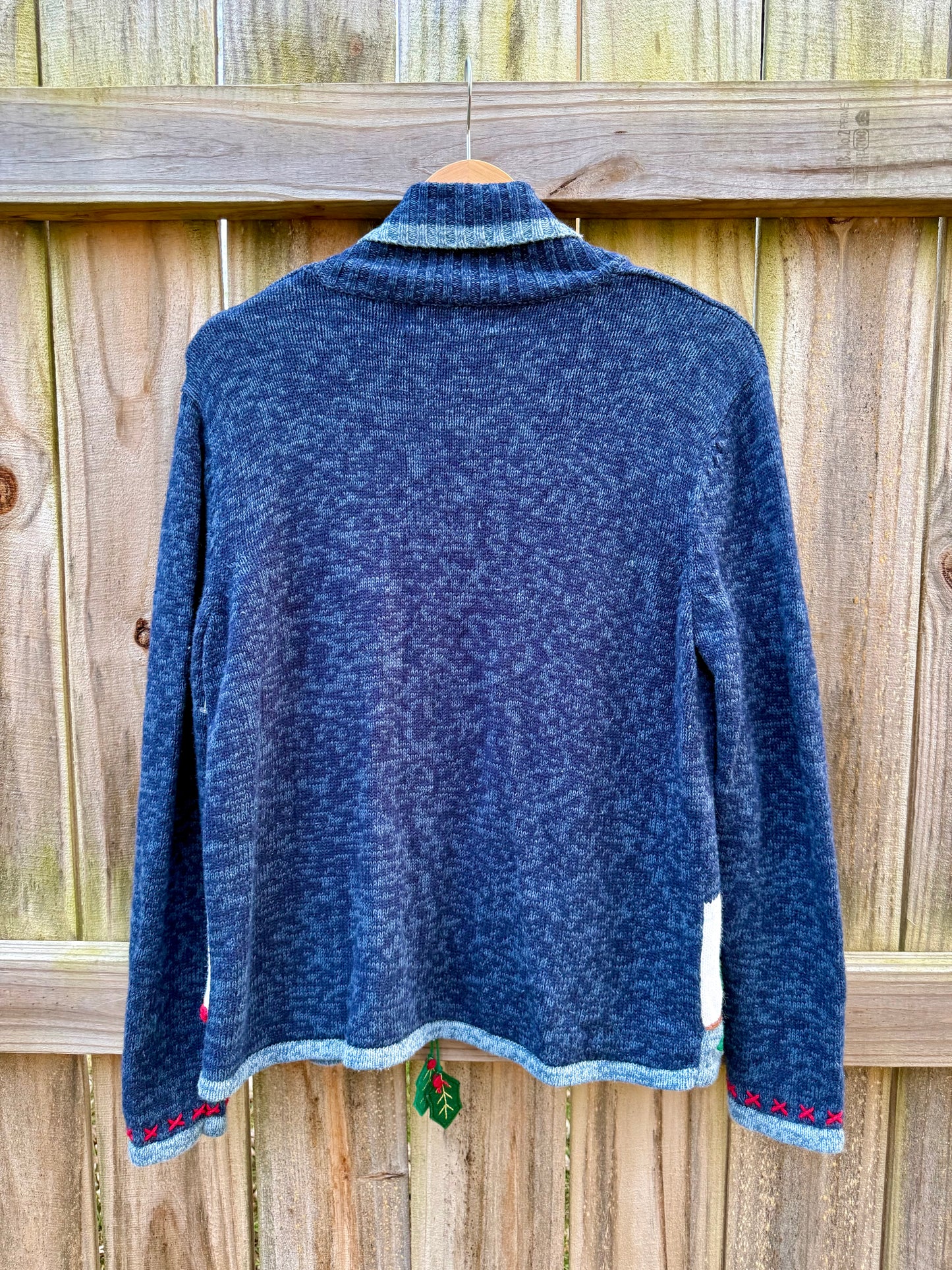 Vintage Tiara International Holiday Christmas Cardigan Sweater