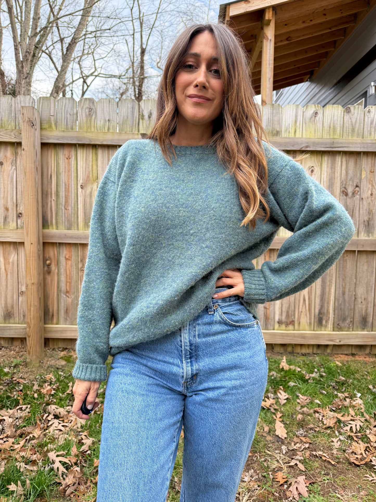 BEN SILVER SHETLAND WOOL SWEATER — Made in Scotland